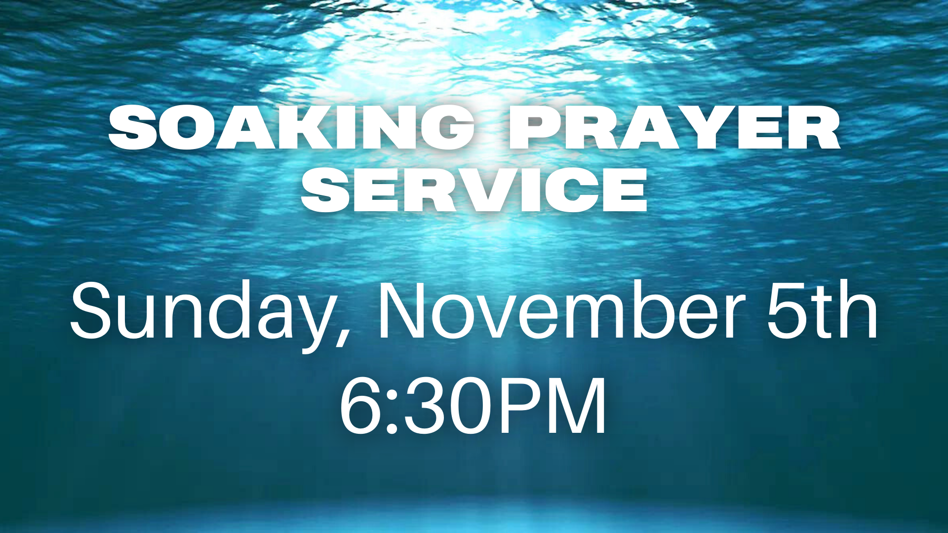 Soaking Prayer Service