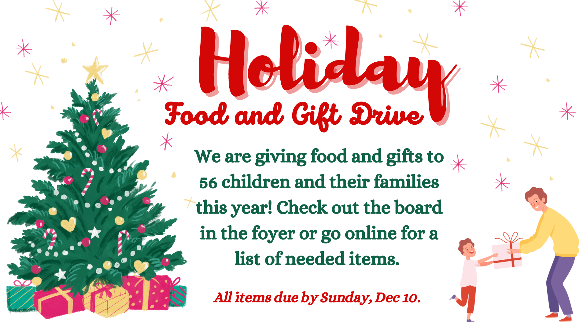 Holiday Food and Gift Drive