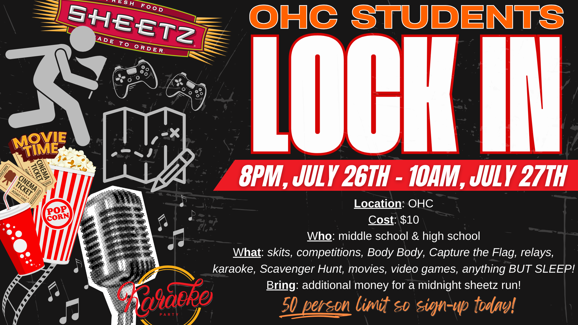 OHC Student Lock In