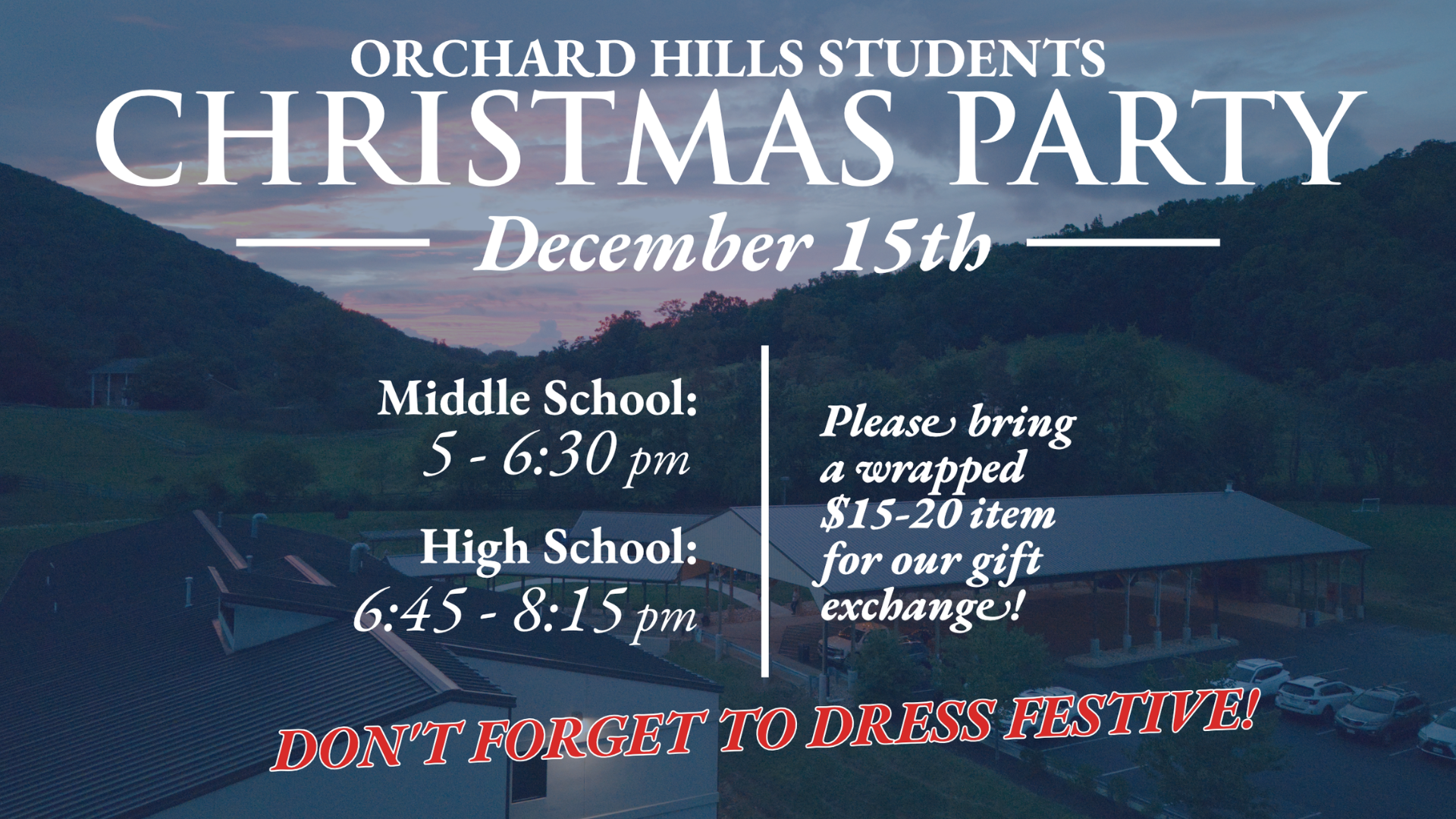 OHC Student Christmas Parties