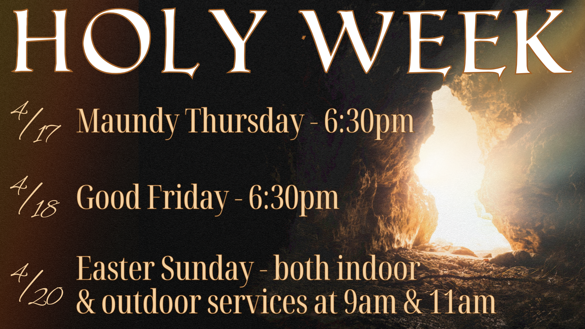 Holy Week Services