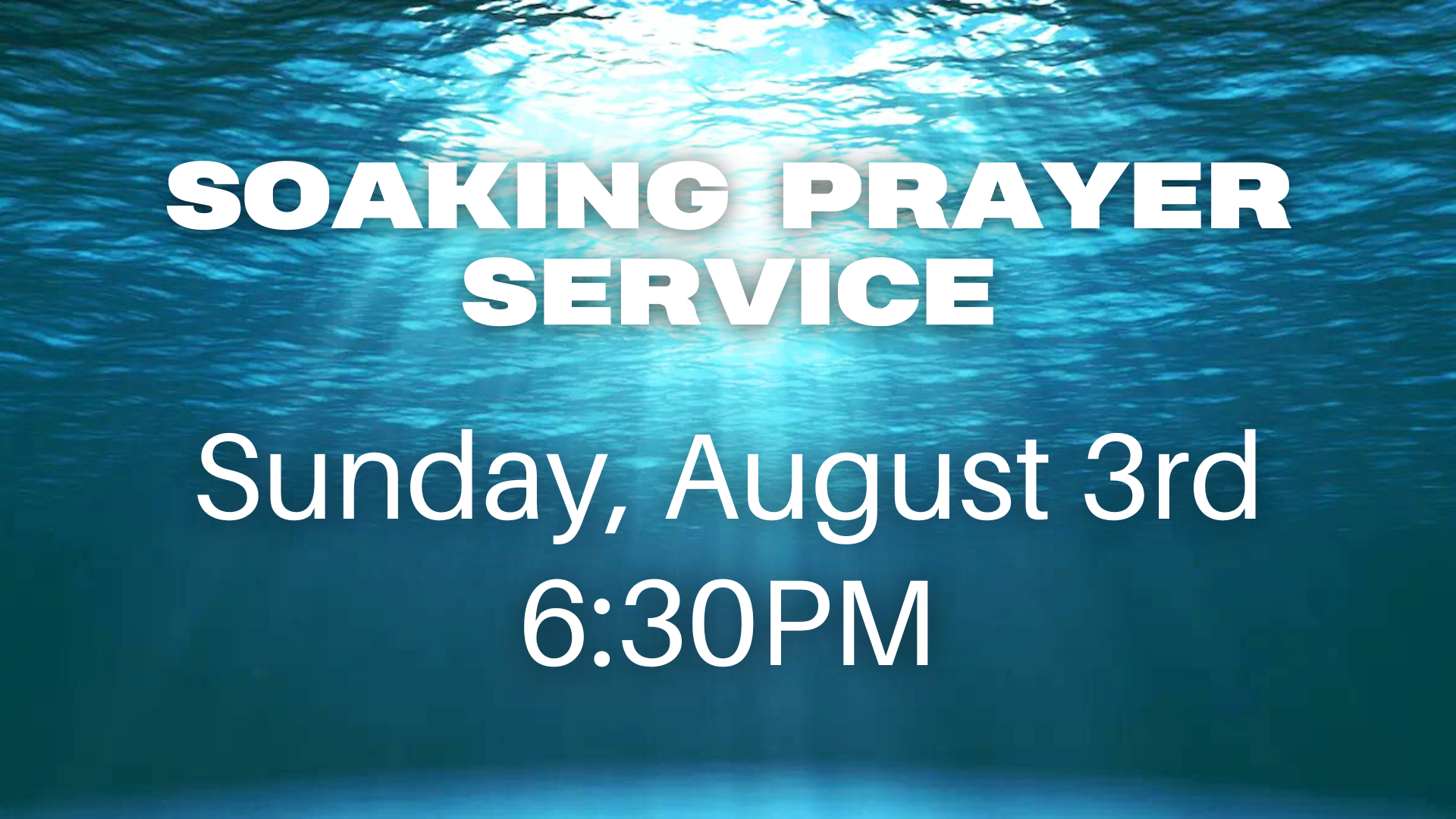 Soaking Prayer Service