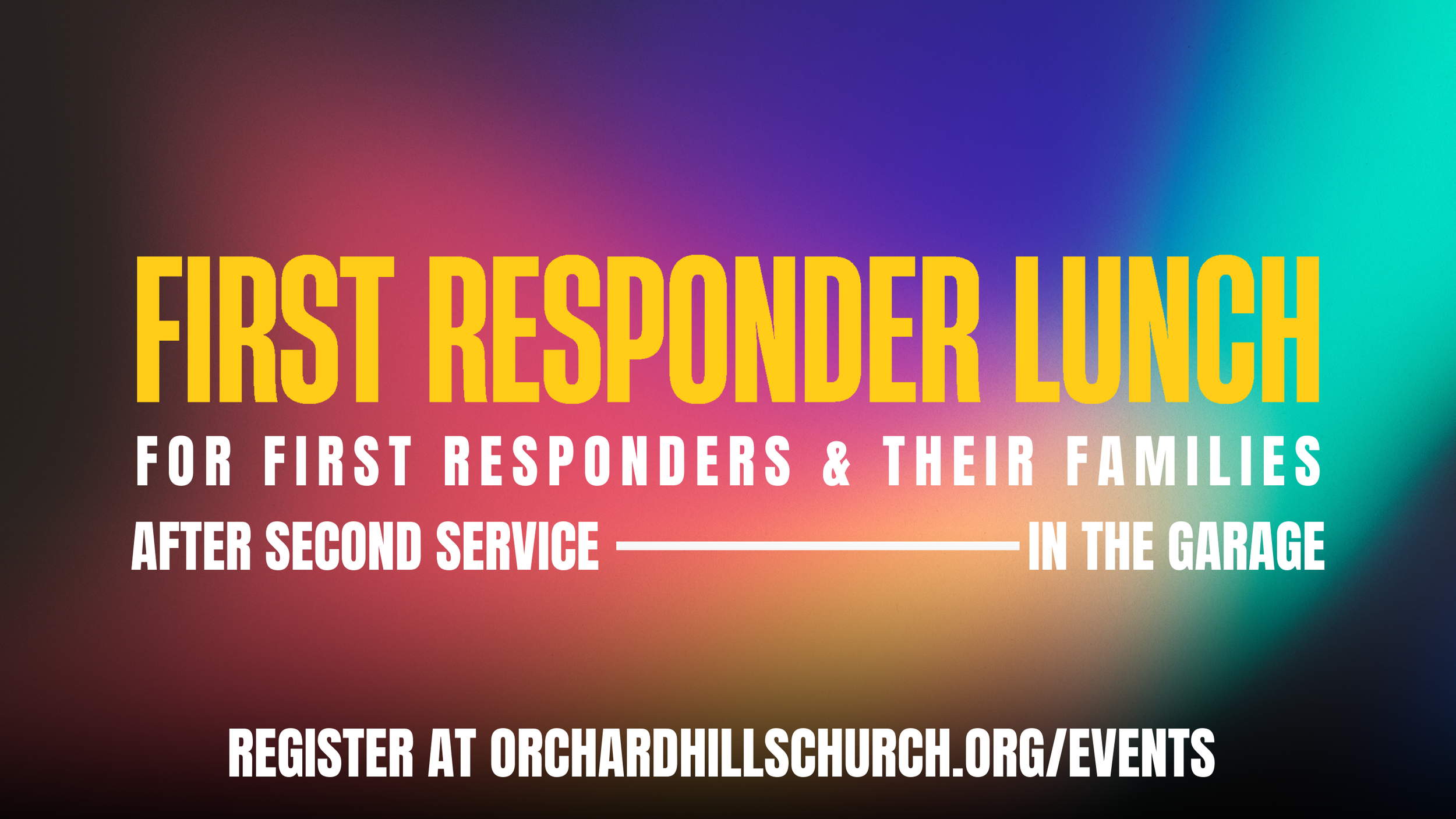First Responders Lunch 