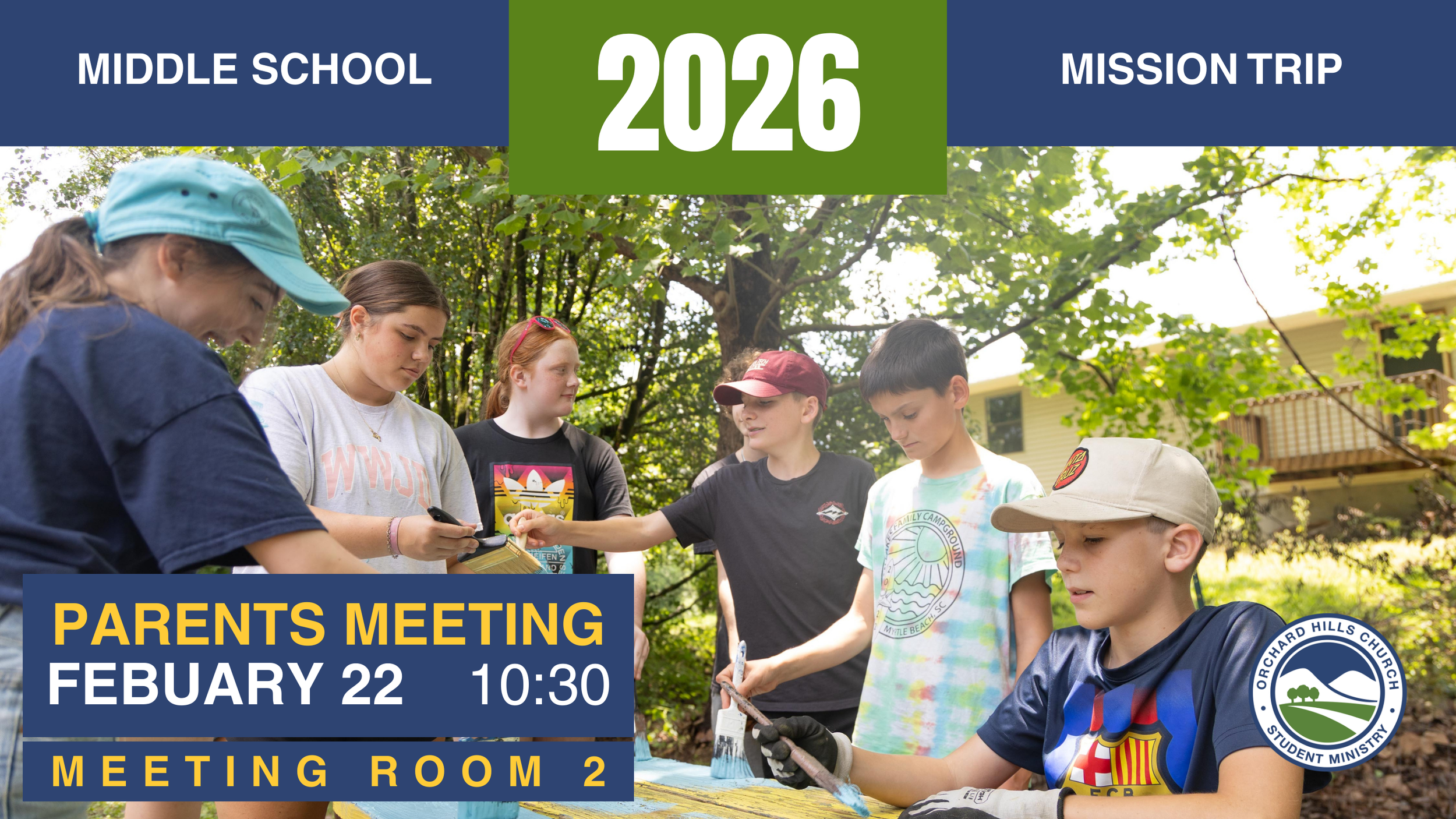 Middle School Mission Trip | Parents Meeting