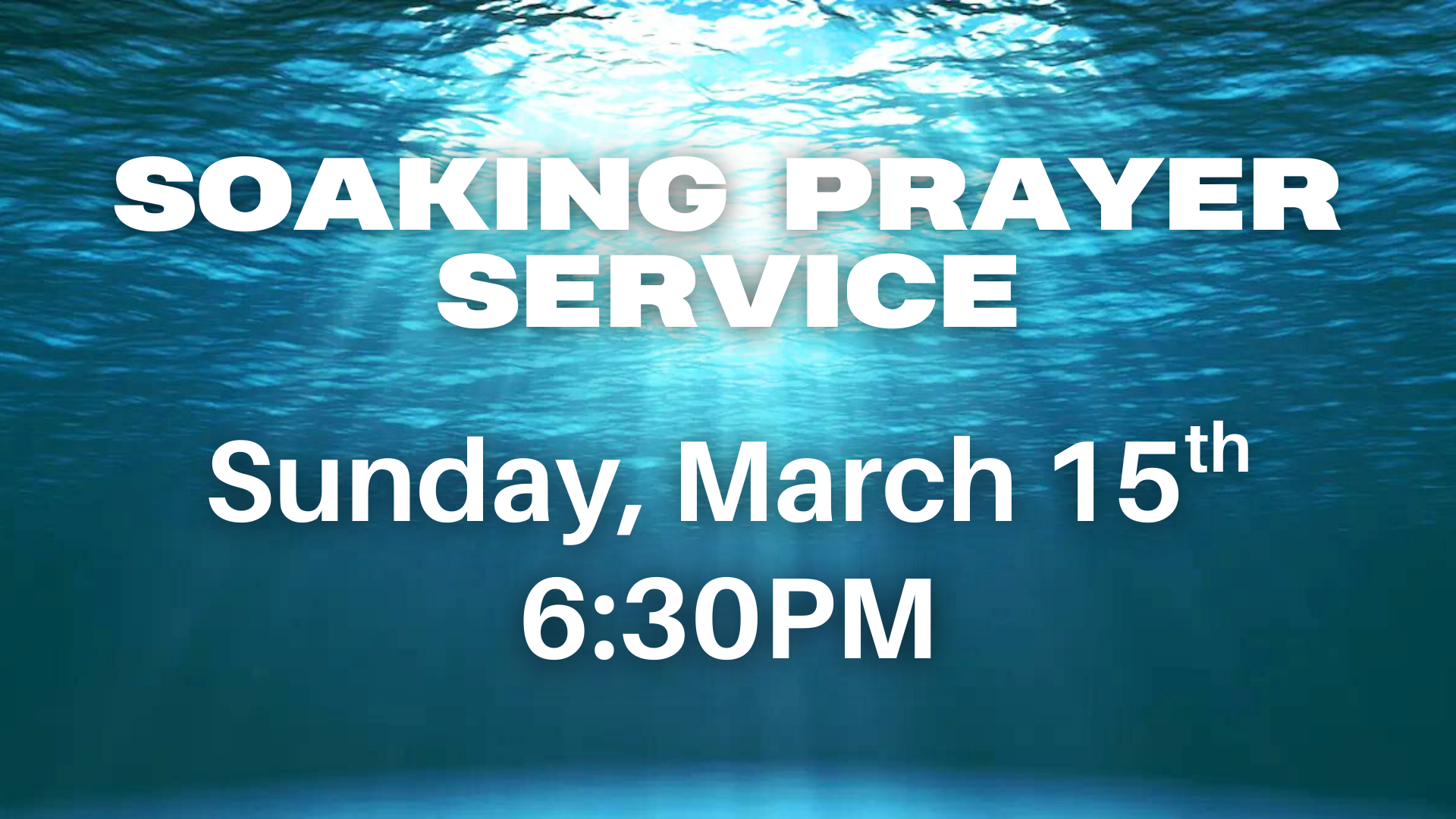 Soaking Prayer Service 