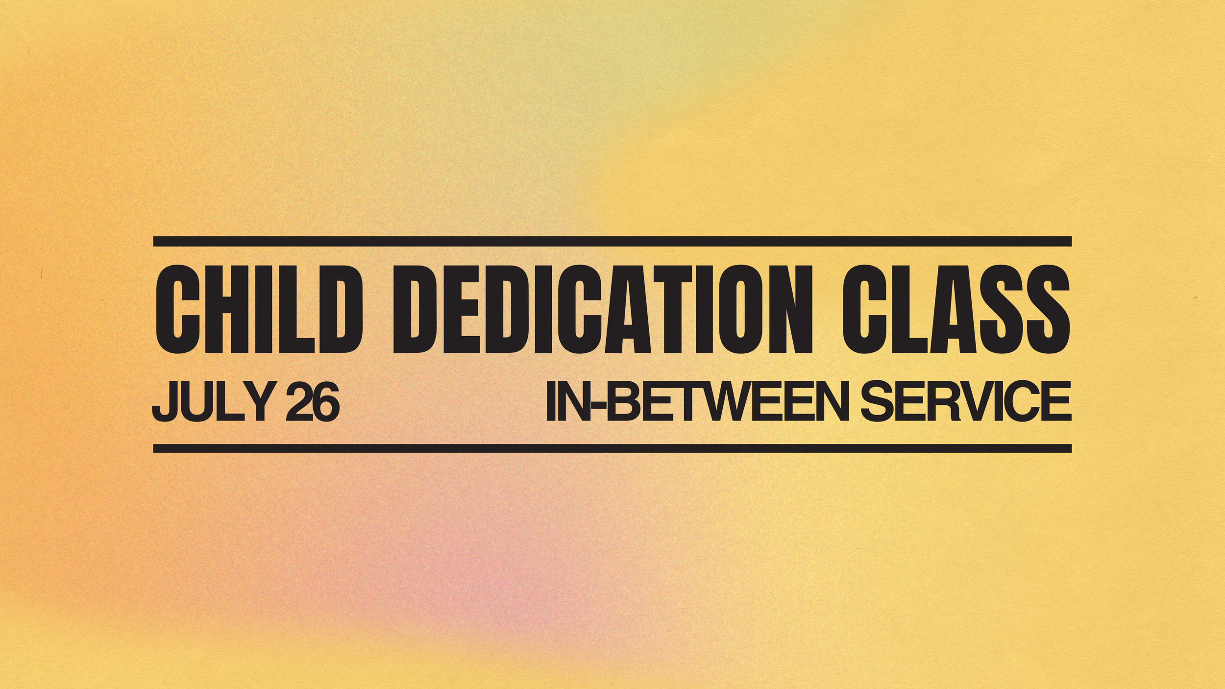 Child Dedication Meeting 