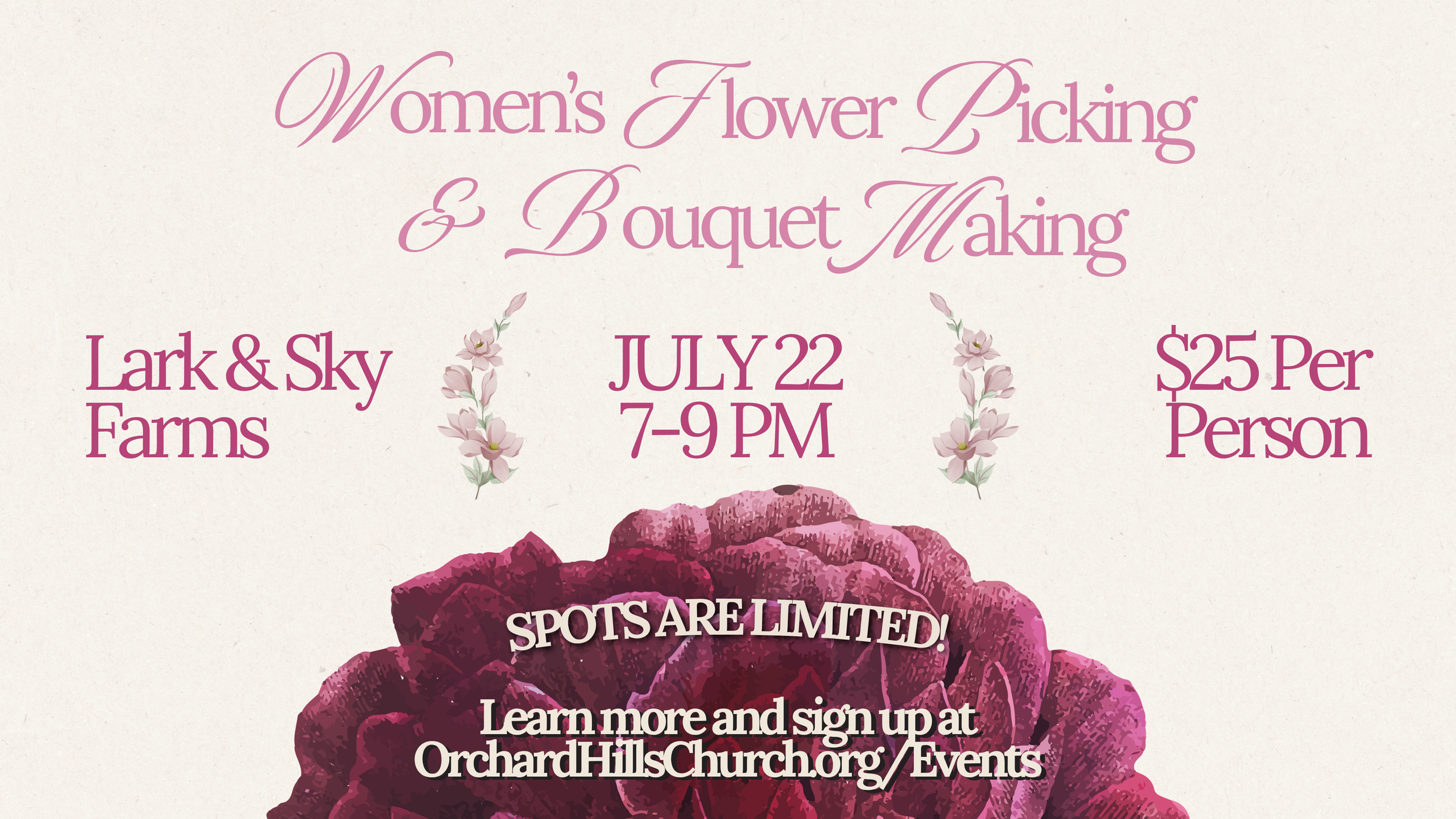 Women's Flower Picking &amp; Bouquet Making
