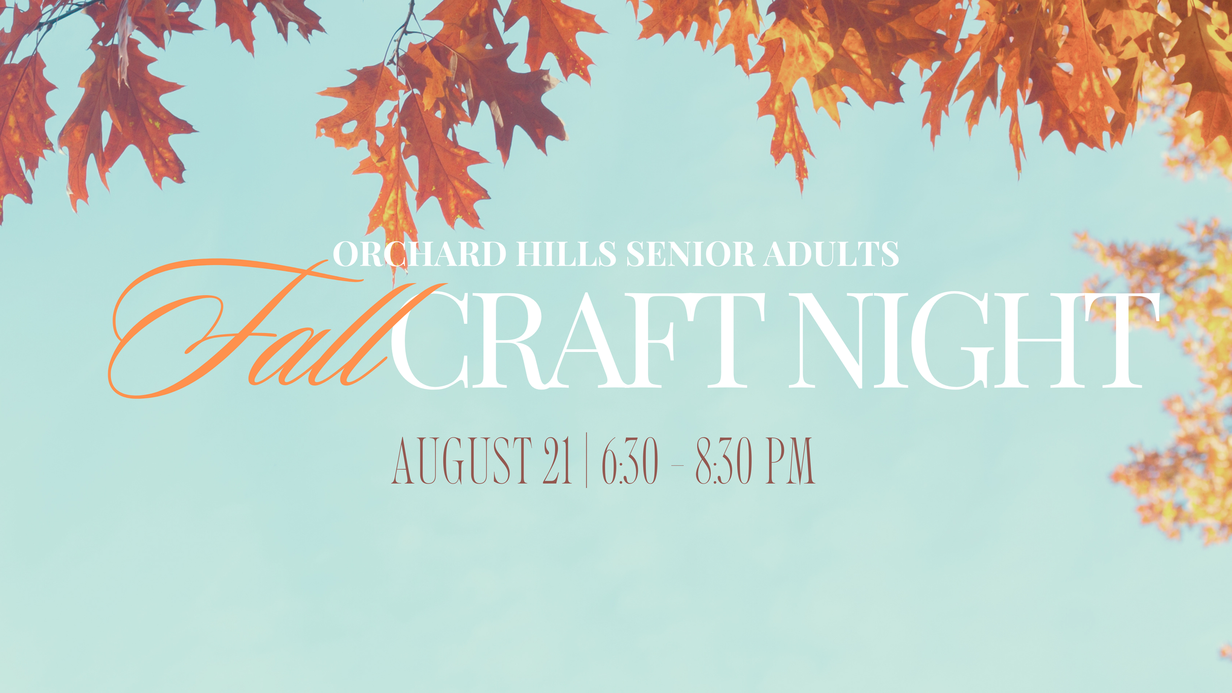Senior Adult Fall Craft Night