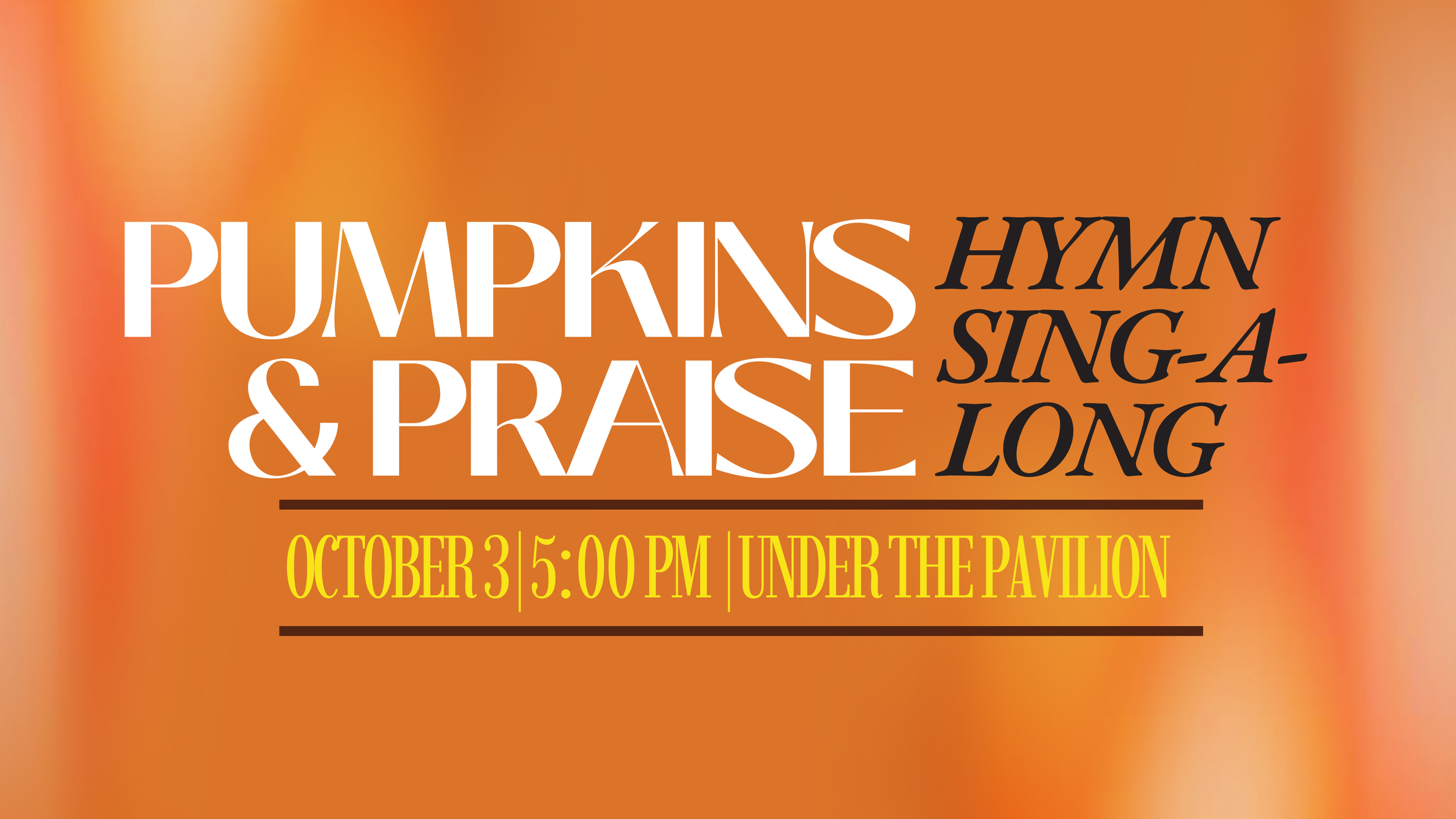 Pumpkins &amp; Praise - Senior Adult Hymn Sing-A-Long