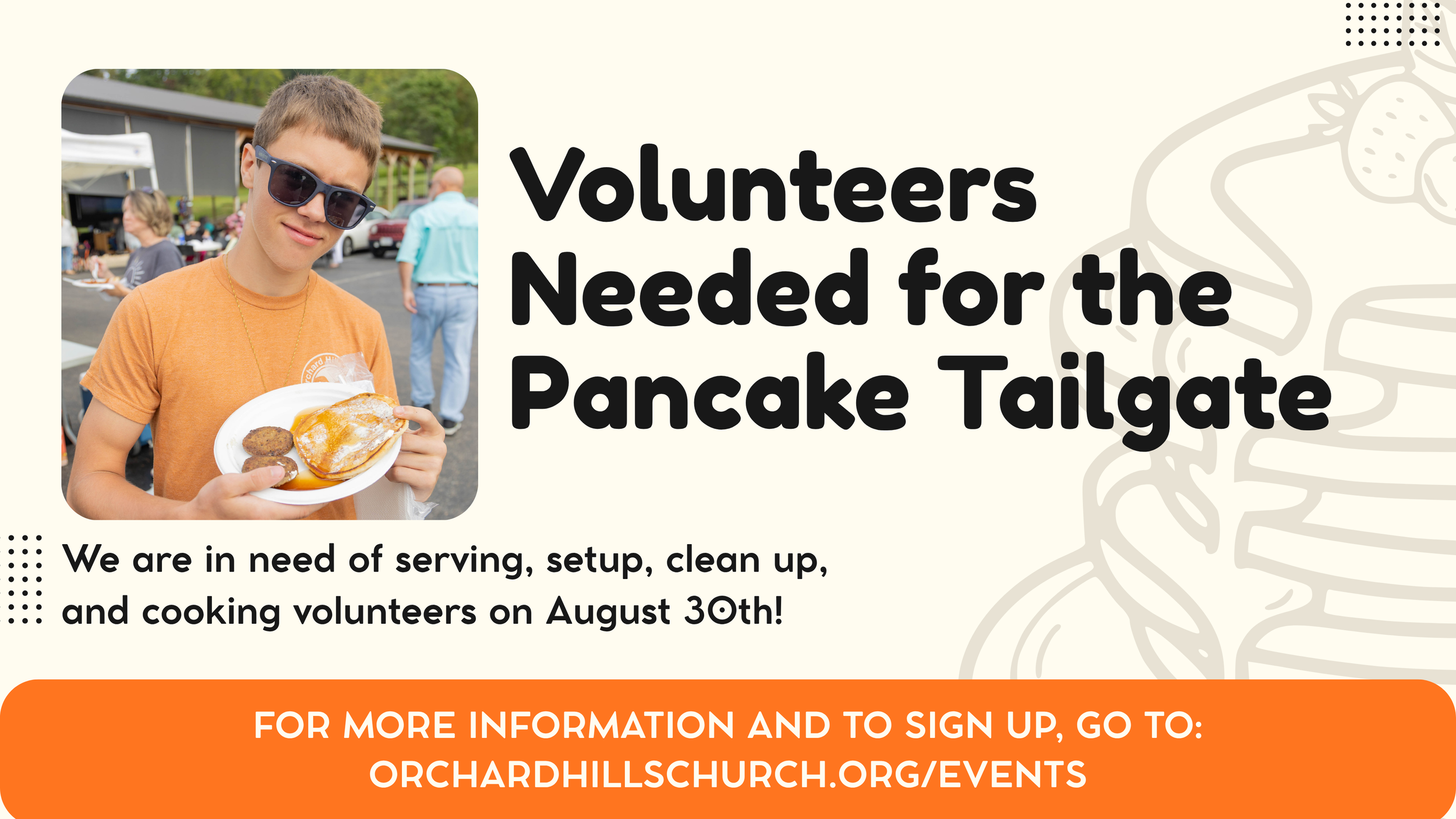 Volunteers Needed! - Pancake Tailgate 