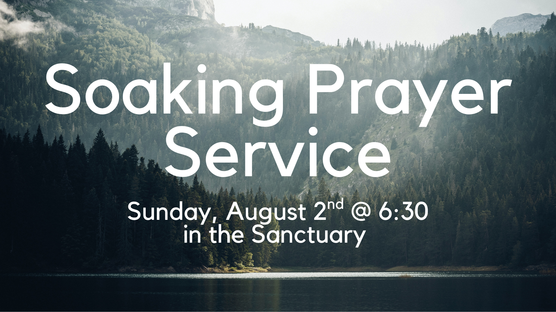 Soaking Prayer Service