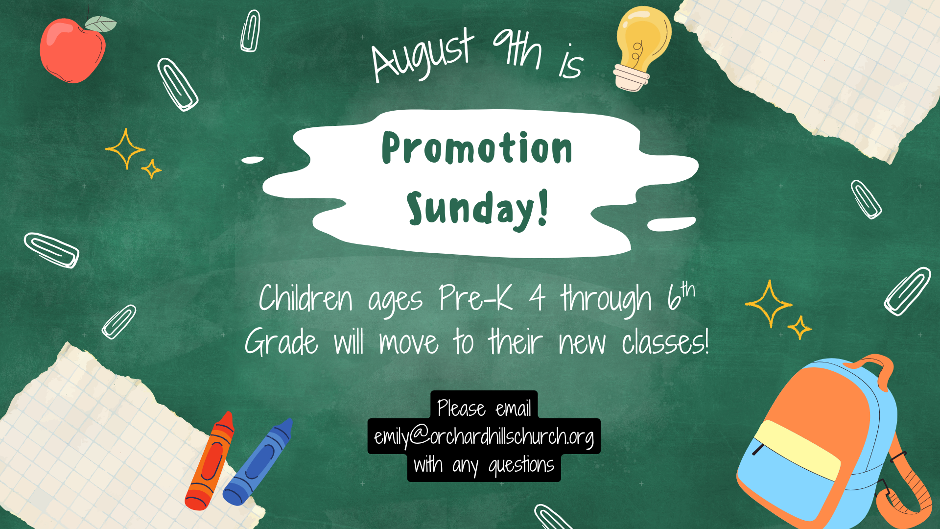 Promotion Sunday