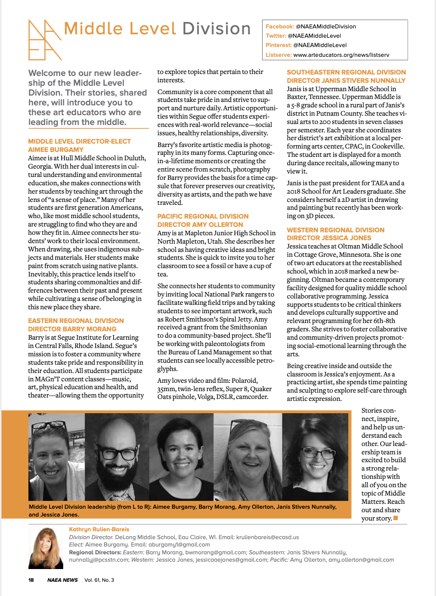 Article NAEA Newsletter 