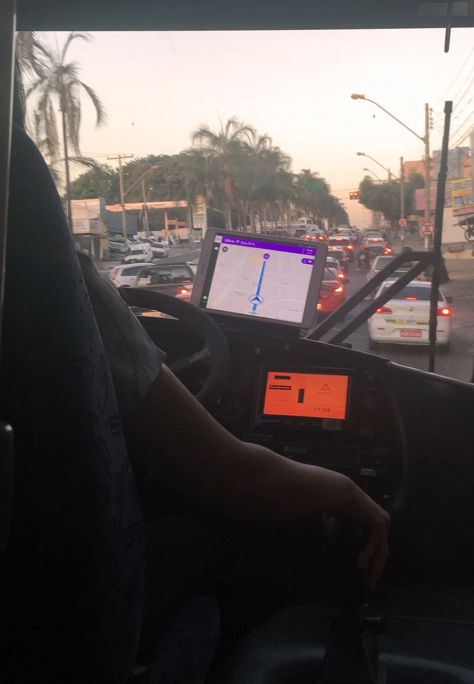 Test run in the city of Goiânia
