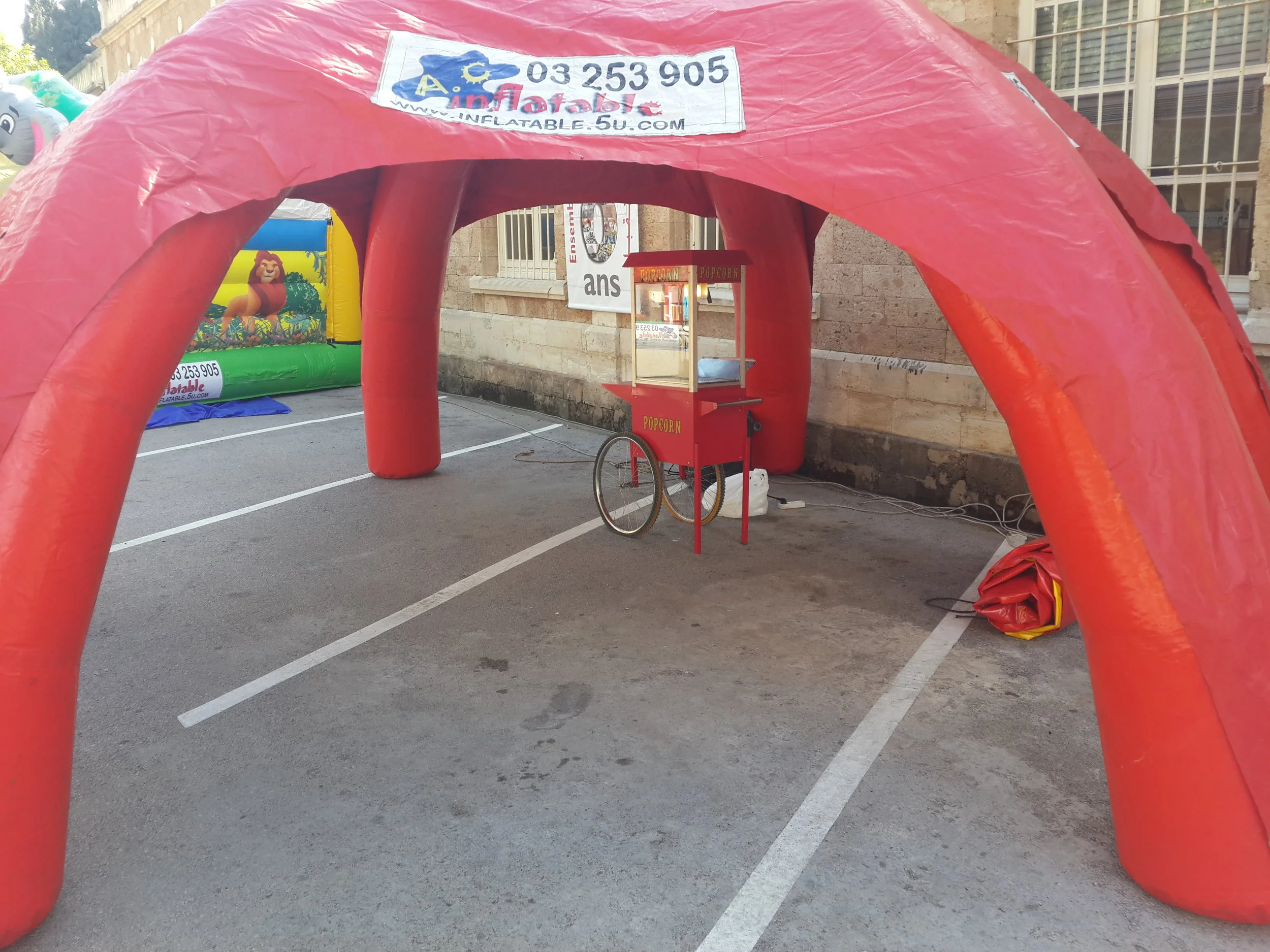 Red Tent for Decoration and Festival Entrance