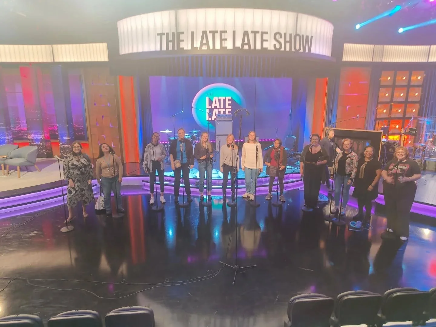 Working on something special... More to come soon! 

💜 🤫💜 🤐 💜 

. . .

#rejoice #rejoicegospelchoir #singireland #gospelmusicireland #recording #latelateshow