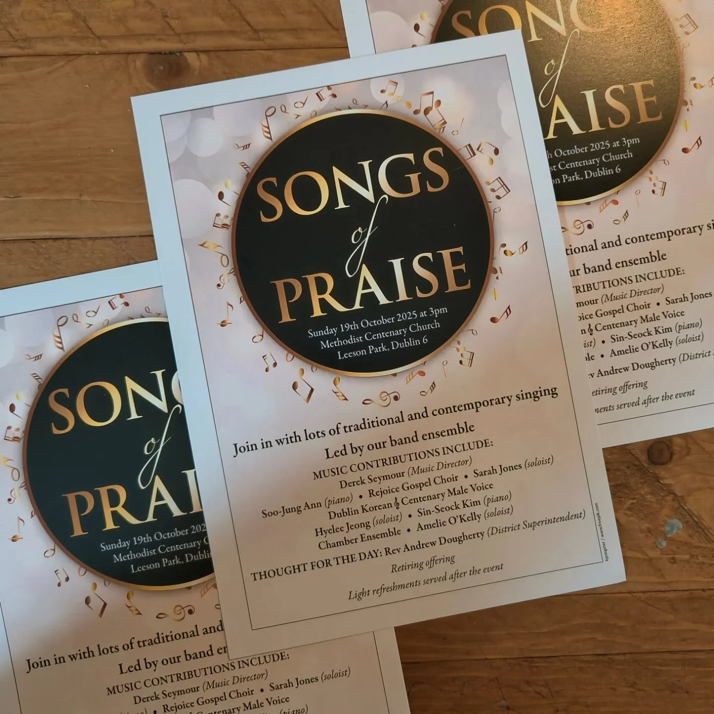 ✨ One of our favourite events of the year! ✨

We'll be singing at Methodist Centenary's annual &quot;Songs of Praise&quot; at 3pm today. 

All are welcome!

. . .

#leesonpark #wesleyhouse #ranelagh #dublin6 #gospelmusicireland #gospelchoir #gospelmu