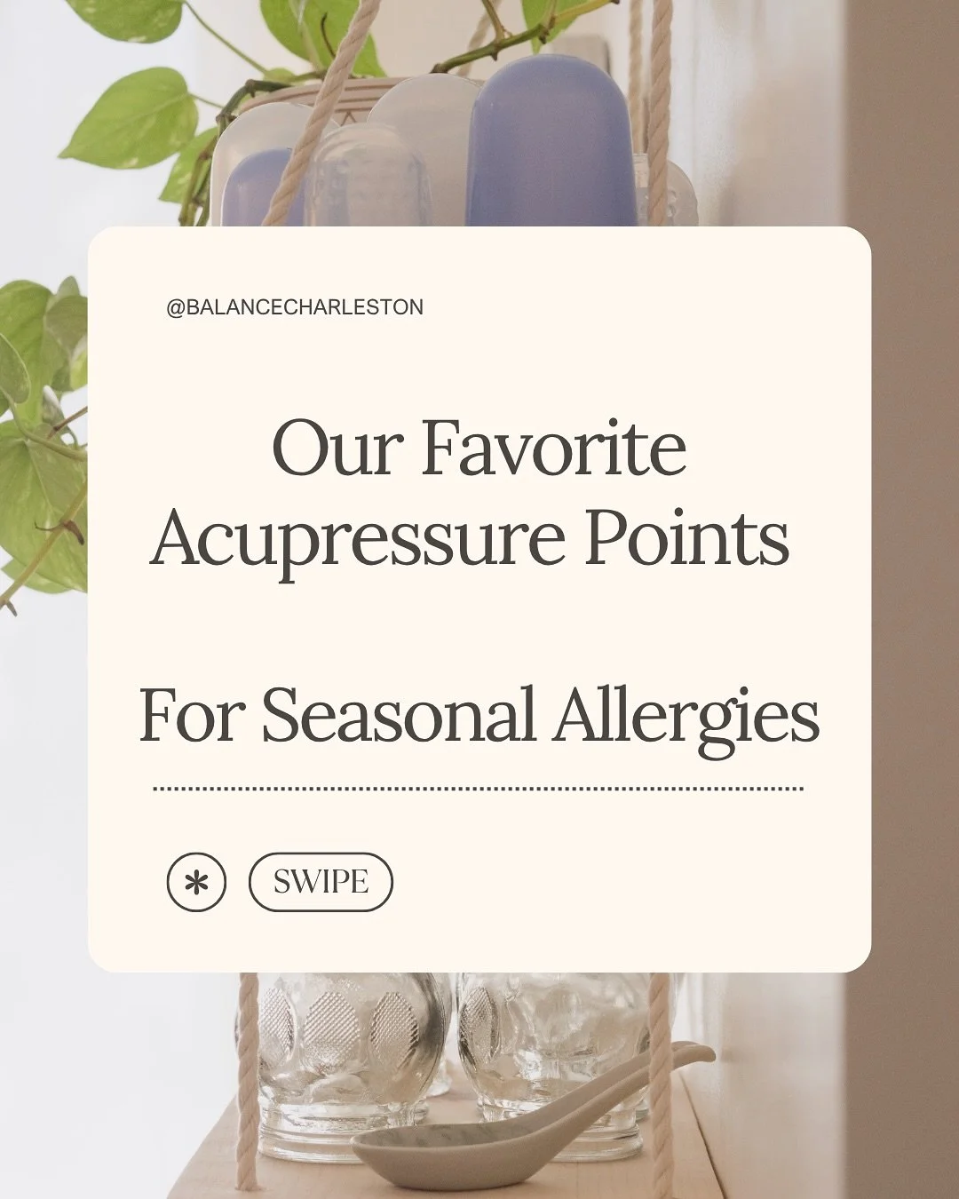Fall allergies can sneak up on you 🍂 Sneezing, congestion, itchy eyes it&rsquo;s all part of the season. But relief doesn&rsquo;t have to come from another pill bottle.

✨ Acupressure points like Bitong, Lung 7, and Large Intestine 4 can help open t