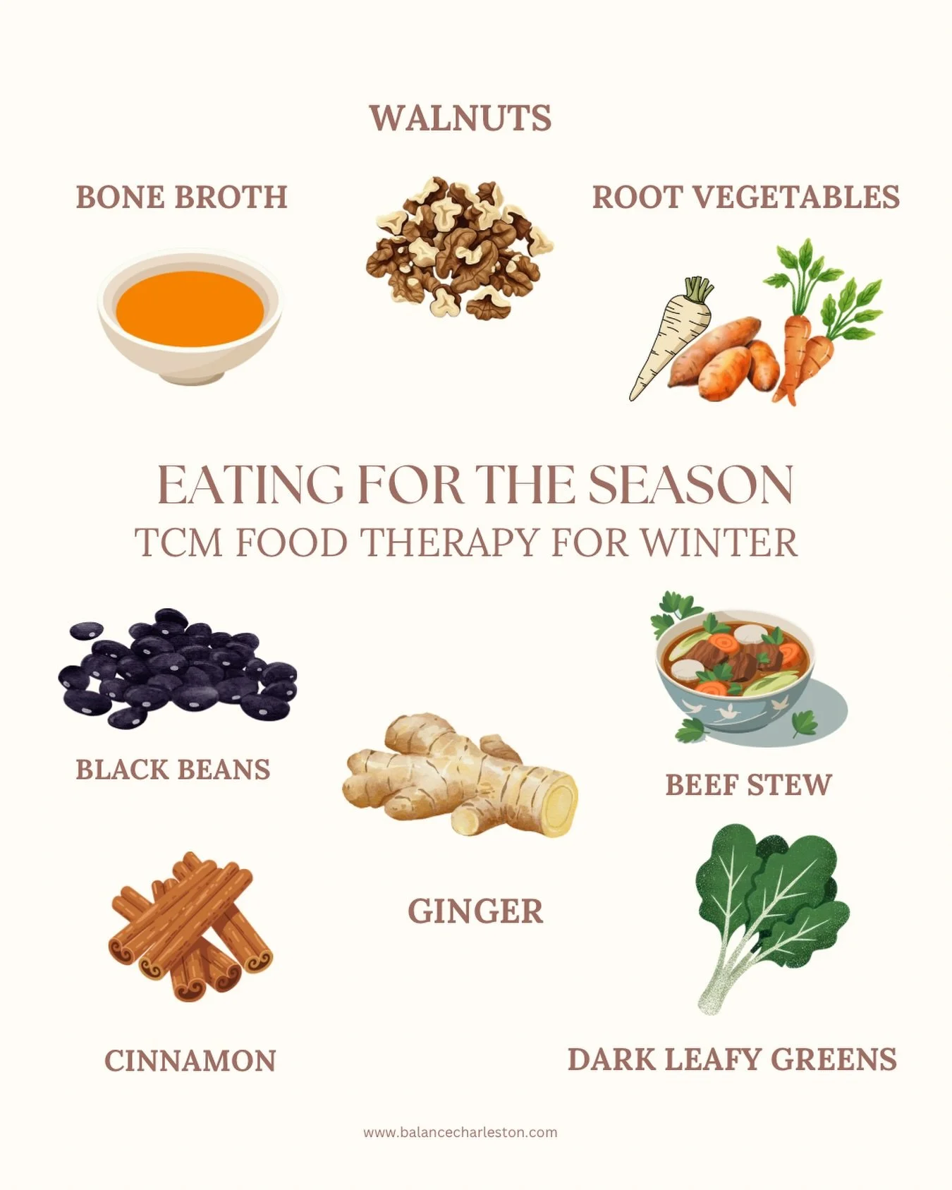 Winter in TCM is a season of restoration ❄️

In Traditional Chinese Medicine, winter is associated with the Kidneys, our foundation of energy, resilience, and long-term vitality. This is not the season to push  it&rsquo;s a time to slow down, conserv