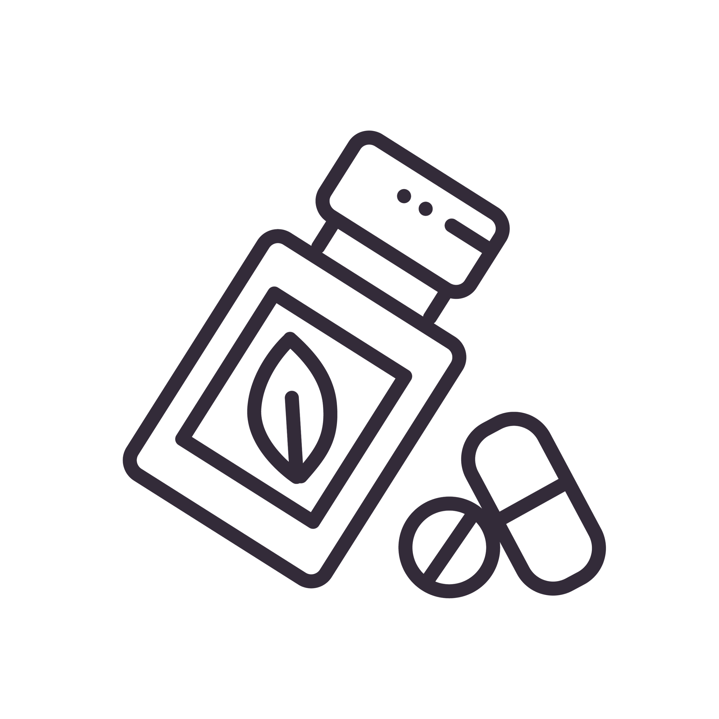 jar of medicine icon representing chinese herbal medicine