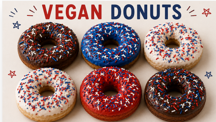 Fourth of July (6) Vegan Donuts (Available Thu 7/2 - Sun 7/5)