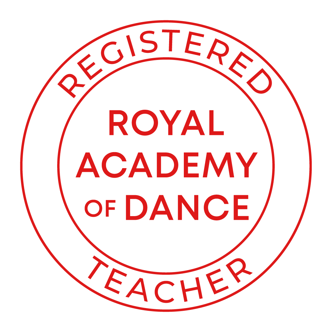 Registered Royal Academy Of Dance Registered teacher, Logo red