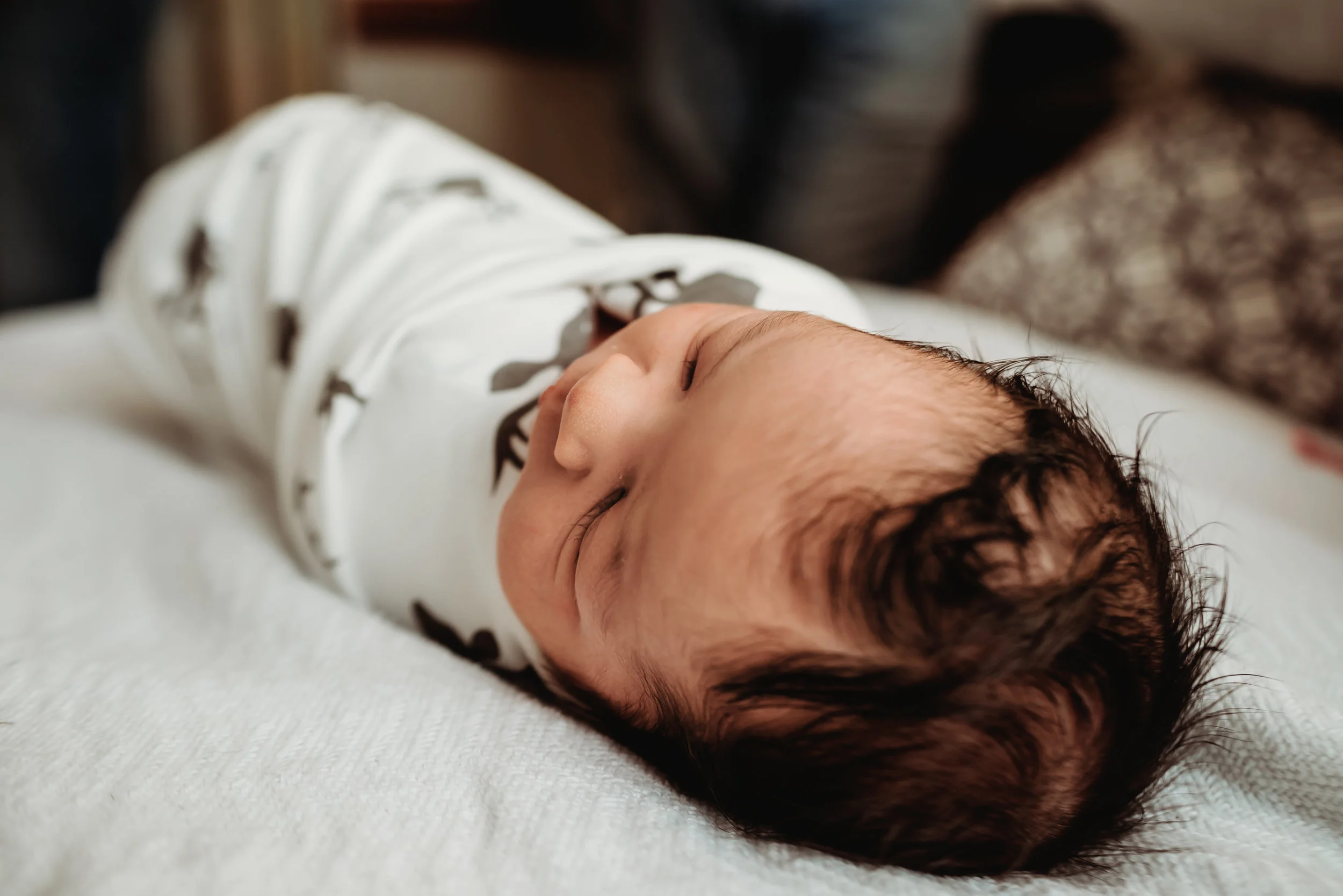 His little nose is just so button cute!