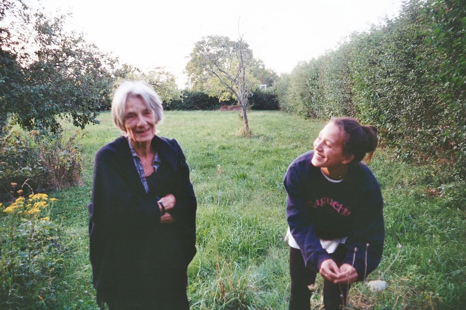 My lao-lao and I. Lao-lao is Chinese for ‘Grandma’, on the mother’s side. Here we are inspecting the vegetable garden in gorgeous Suffolk. Photo: iknowthisgreatplace