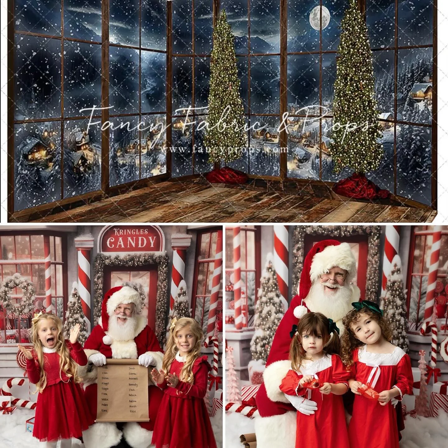 Santa Minis are back!!!!!
The top picture is the new Santa backdrop for this year and the bottom pictures are from last year.  Same amazing Santa, 10 minute private session, 5 digitals included (of your choice) and an amazing magical experience ✨  I&