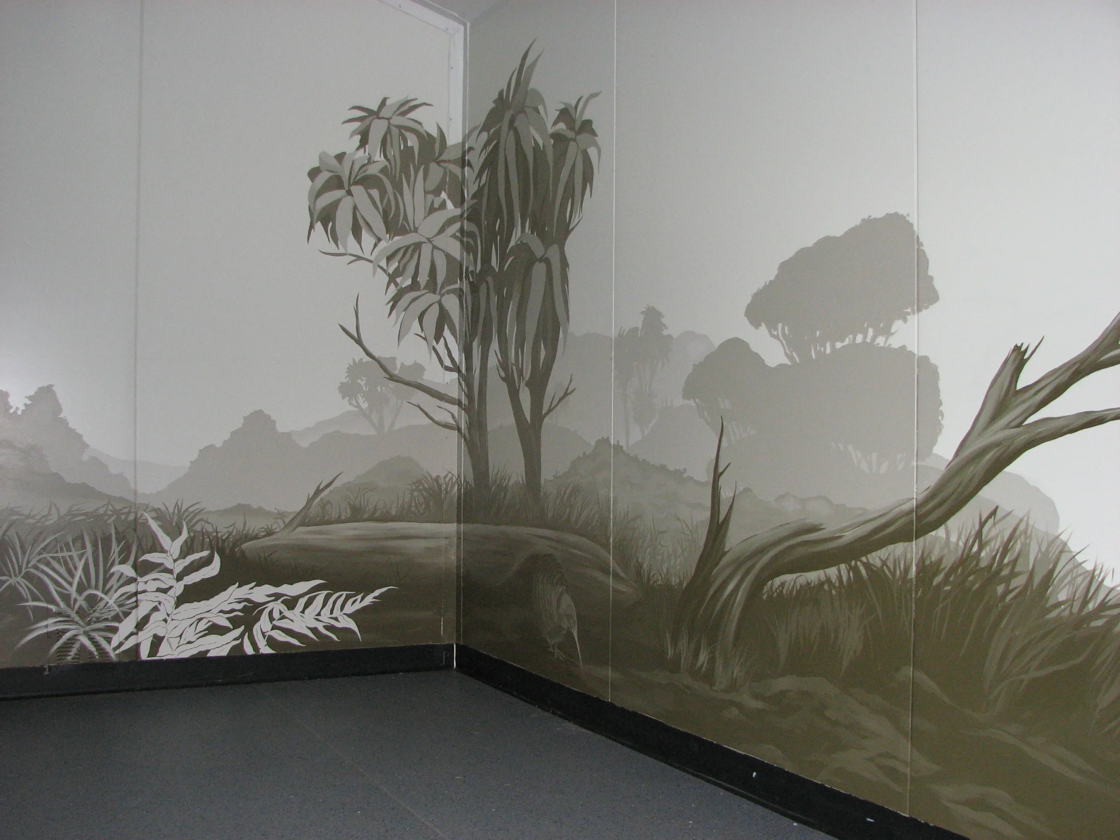 Kiwi Bird Habitat Mural2012Bois Gentil CrecheGreymouth, New Zealand