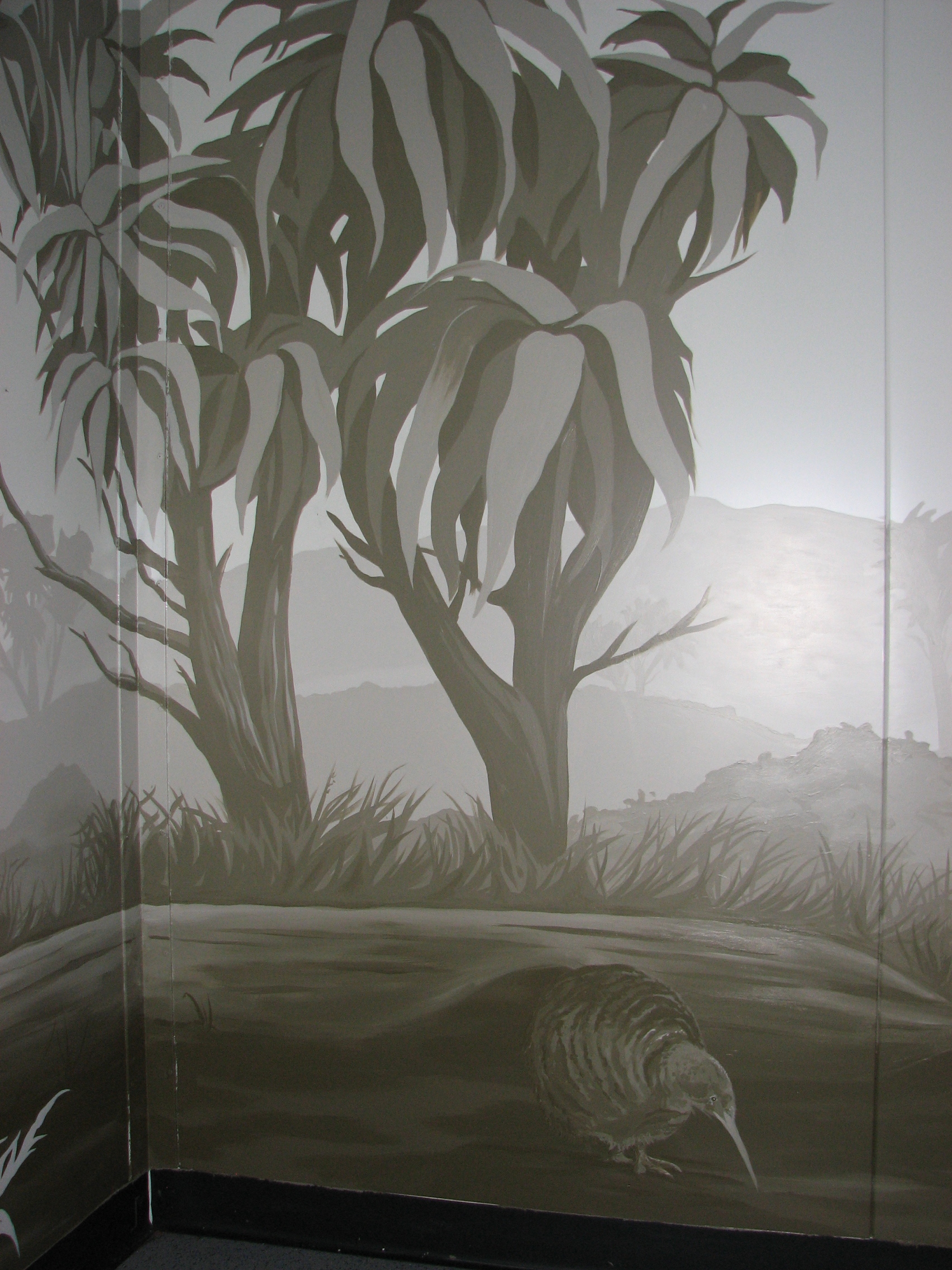Kiwi Bird Habitat Mural2012Bois Gentil CrecheGreymouth, New Zealand