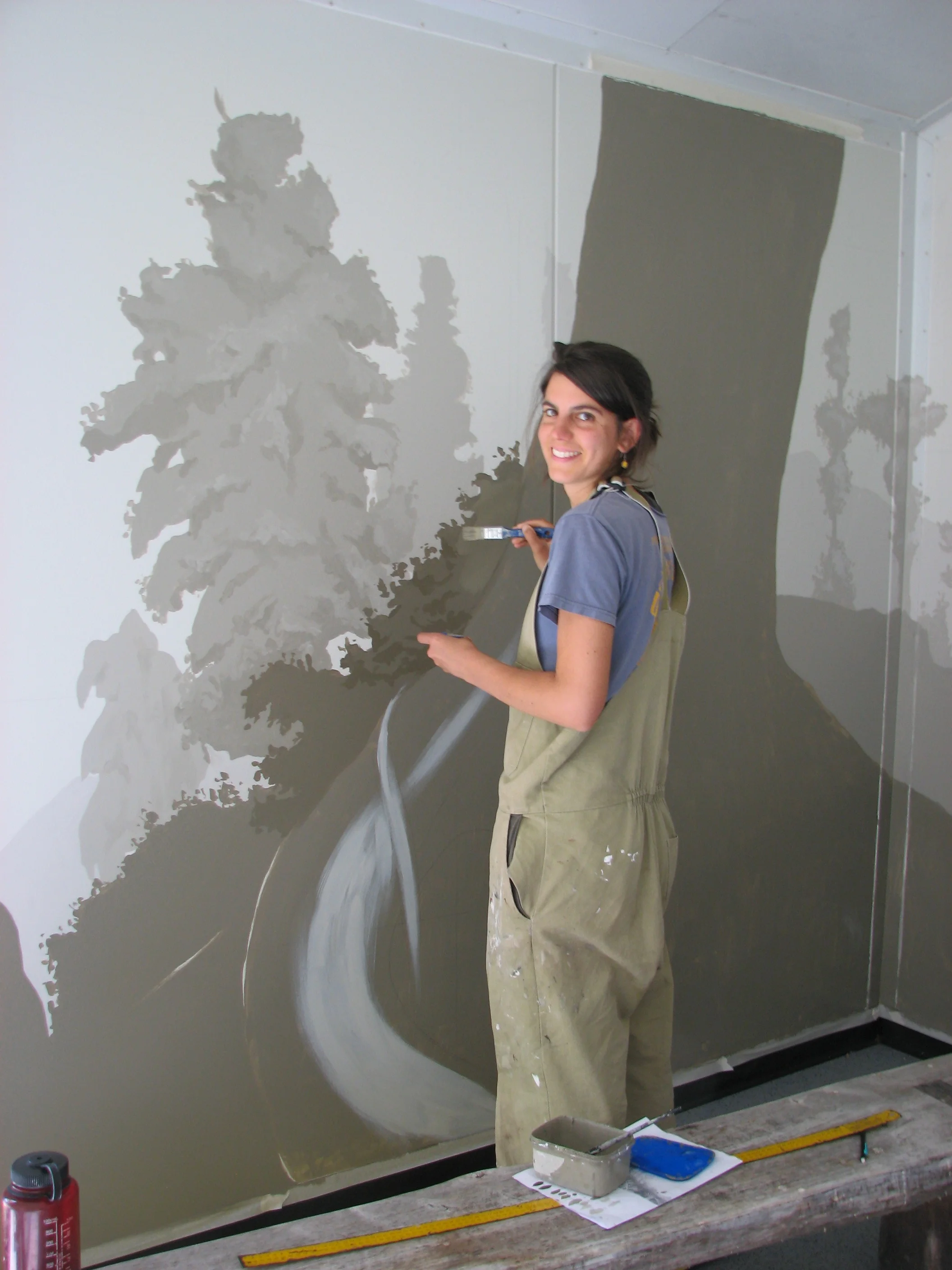 Kiwi Bird Habitat Mural2012Bois Gentil CrecheGreymouth, New Zealand