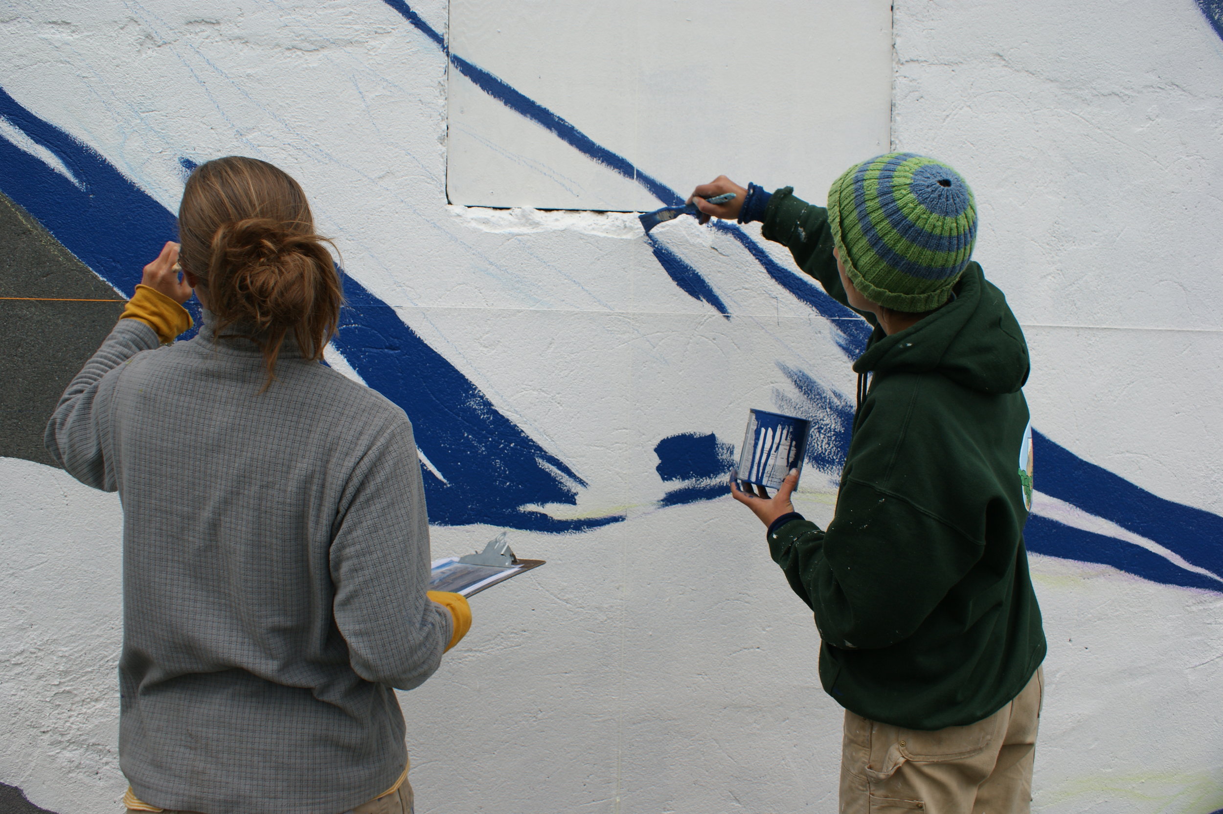 Seaward BoundPhase 1Painted with Justine Pechuzal2011Seward, AK