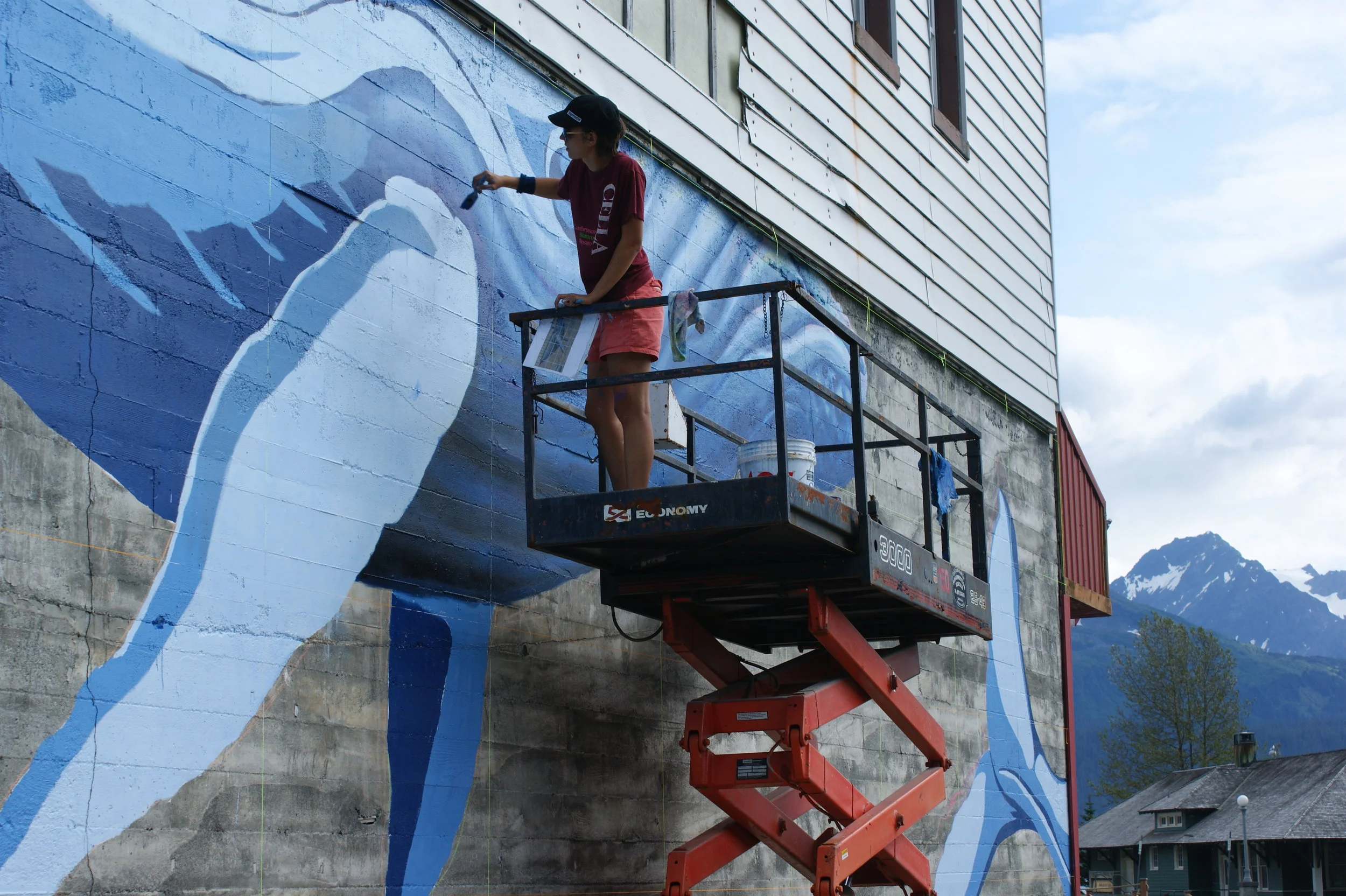 Seaward BoundPhase 1Painted with Justine Pechuzal2011Seward, AK