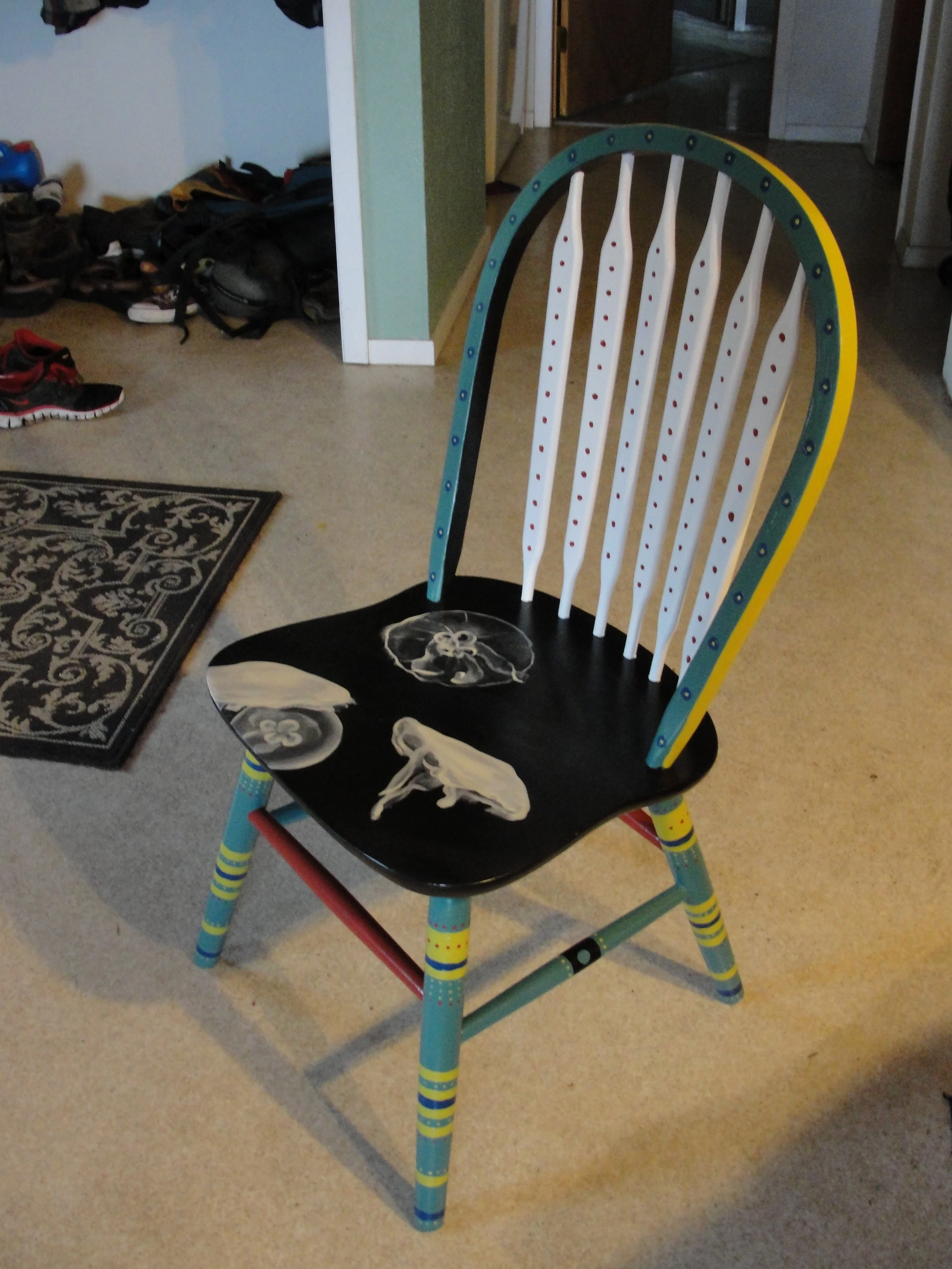 Painted Chair<br>2012<br>Acrylic