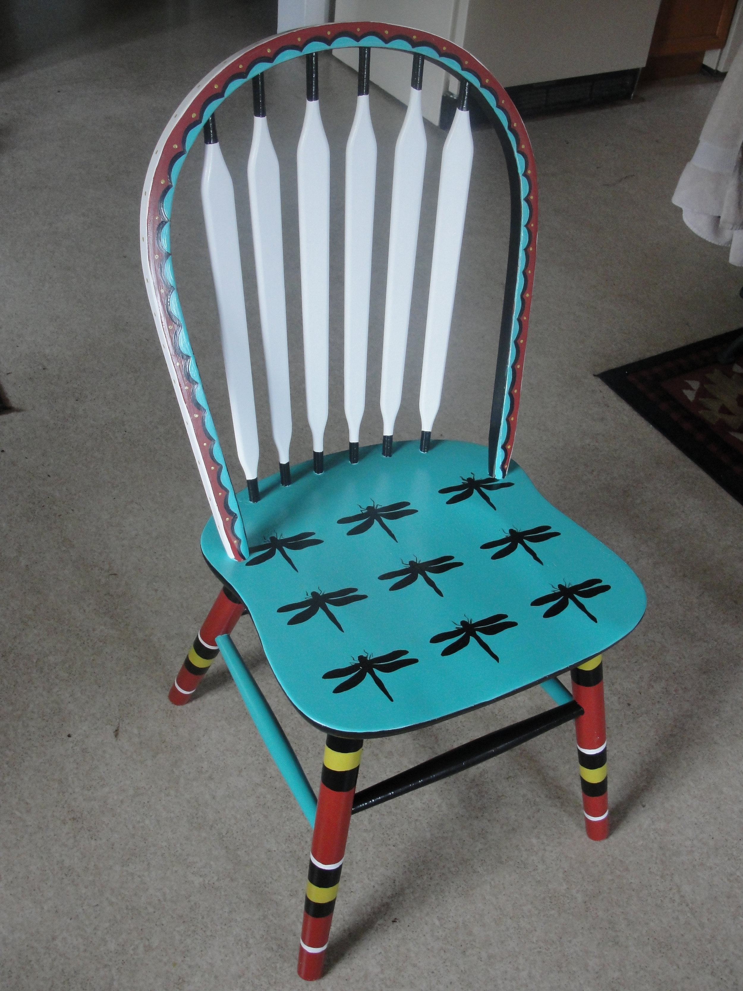 Painted Chair<br>2012<br>Acrylic