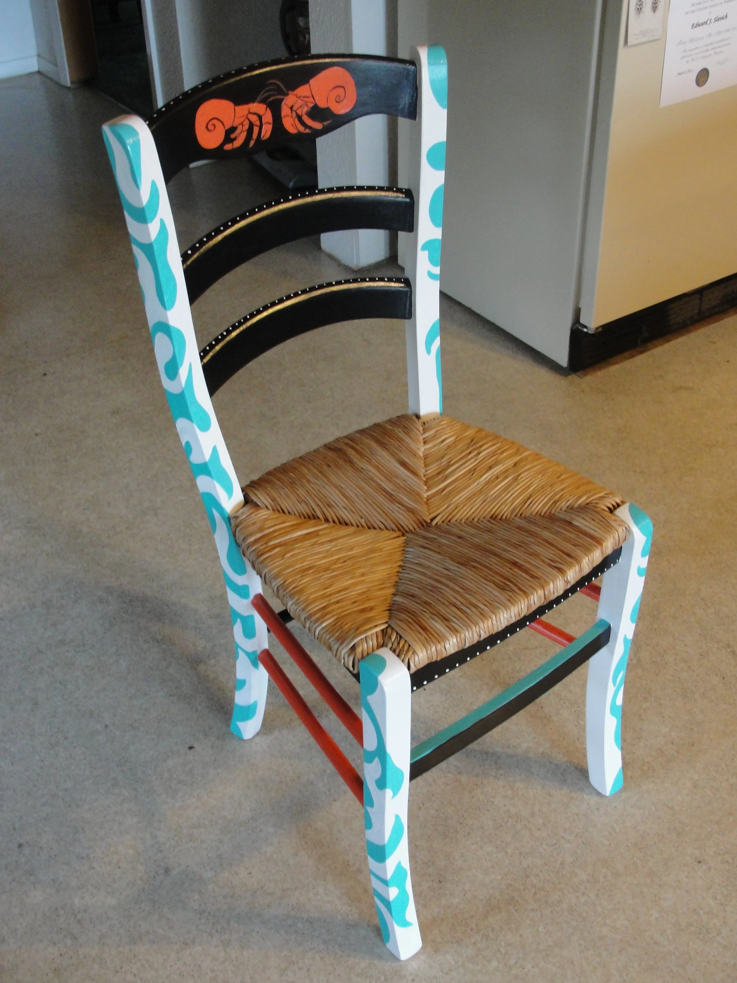 Painted Chair<br>2012<br>Acrylic