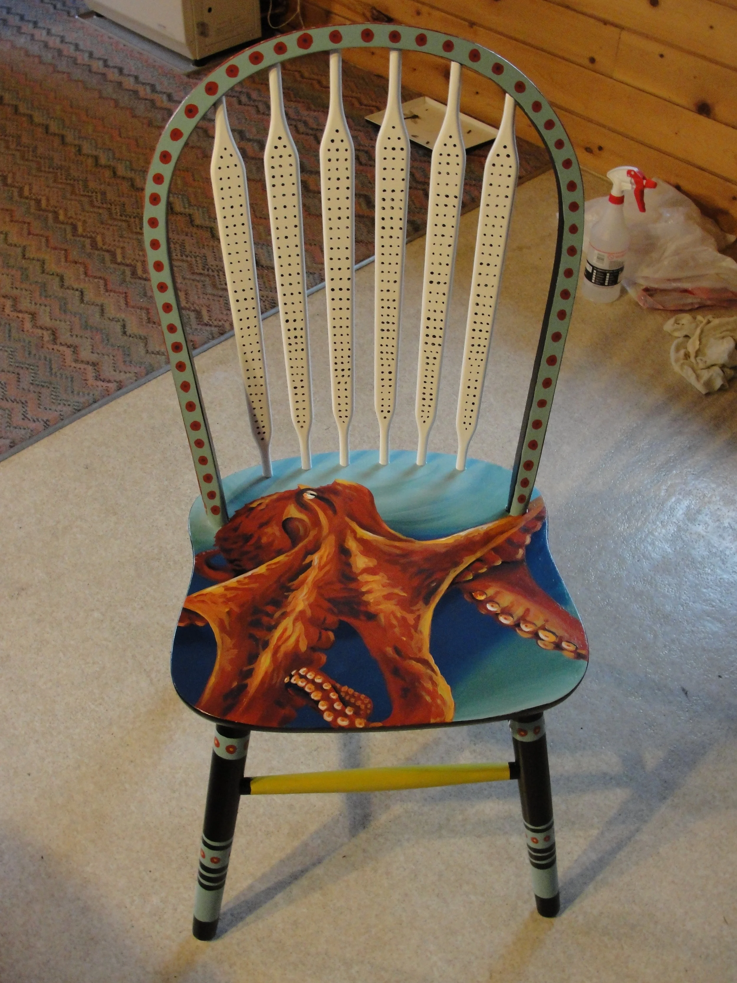 Painted Chair<br>2012<br>Acrylic