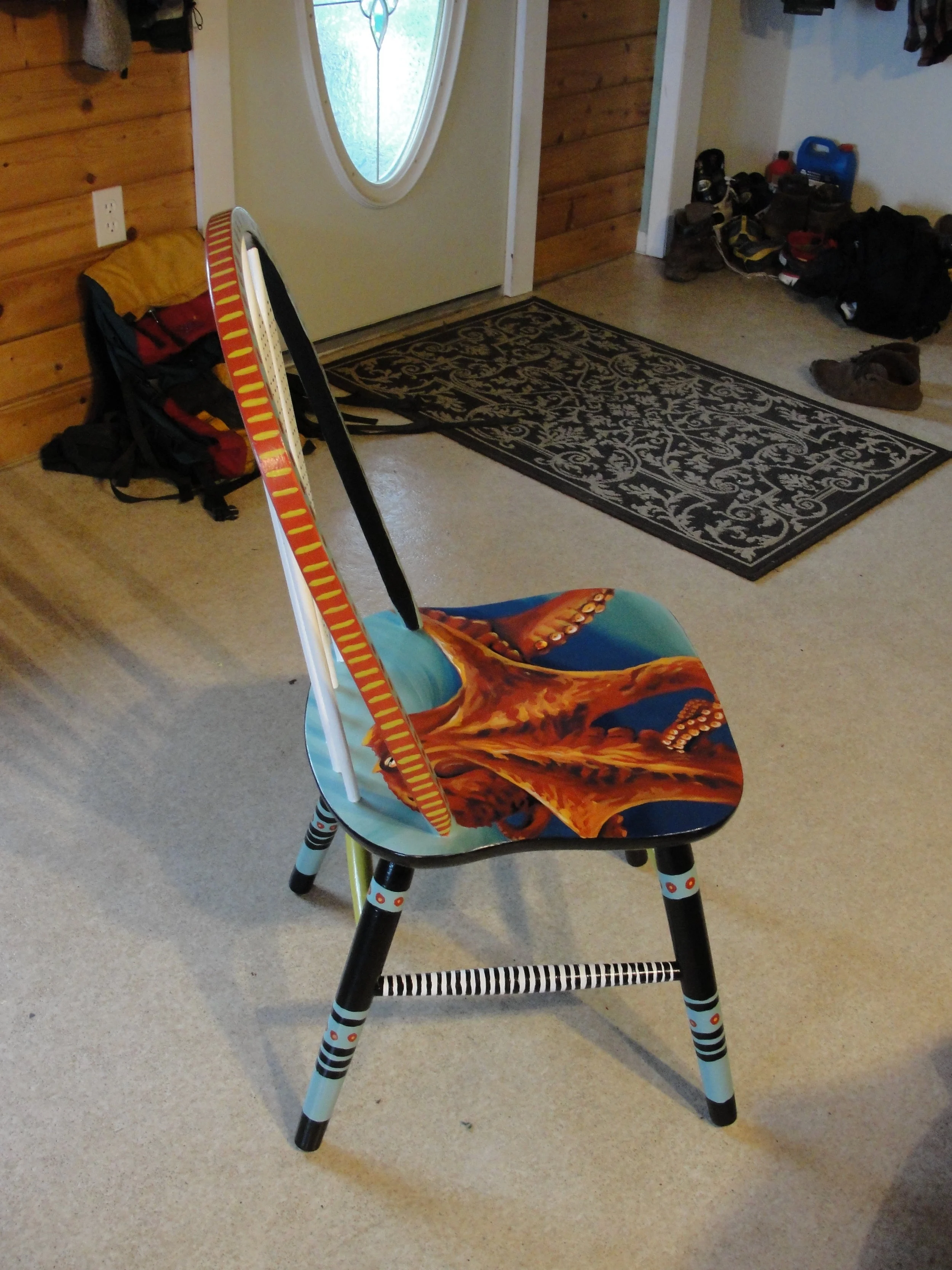 Painted Chair<br>2012<br>Acrylic