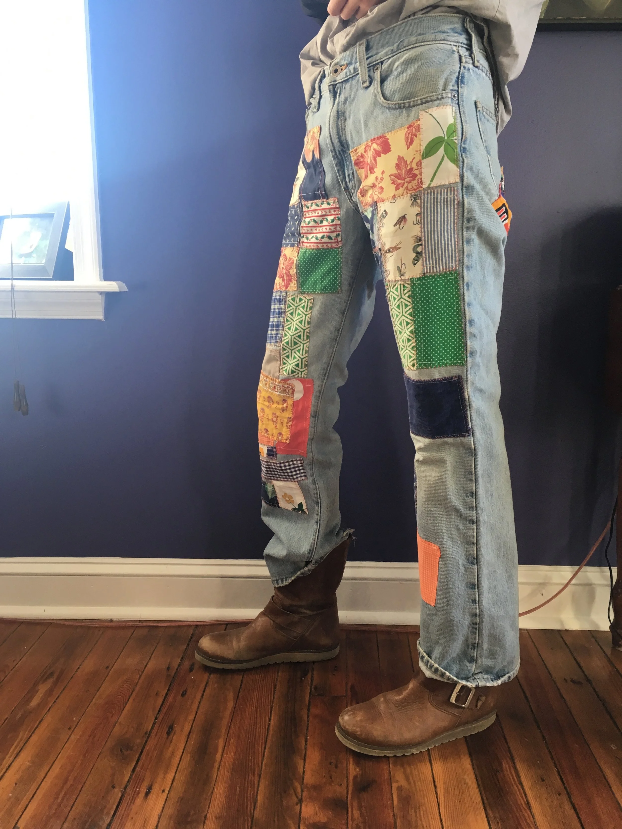 Patchwork Pants<br>2005<br>Fabric Scraps