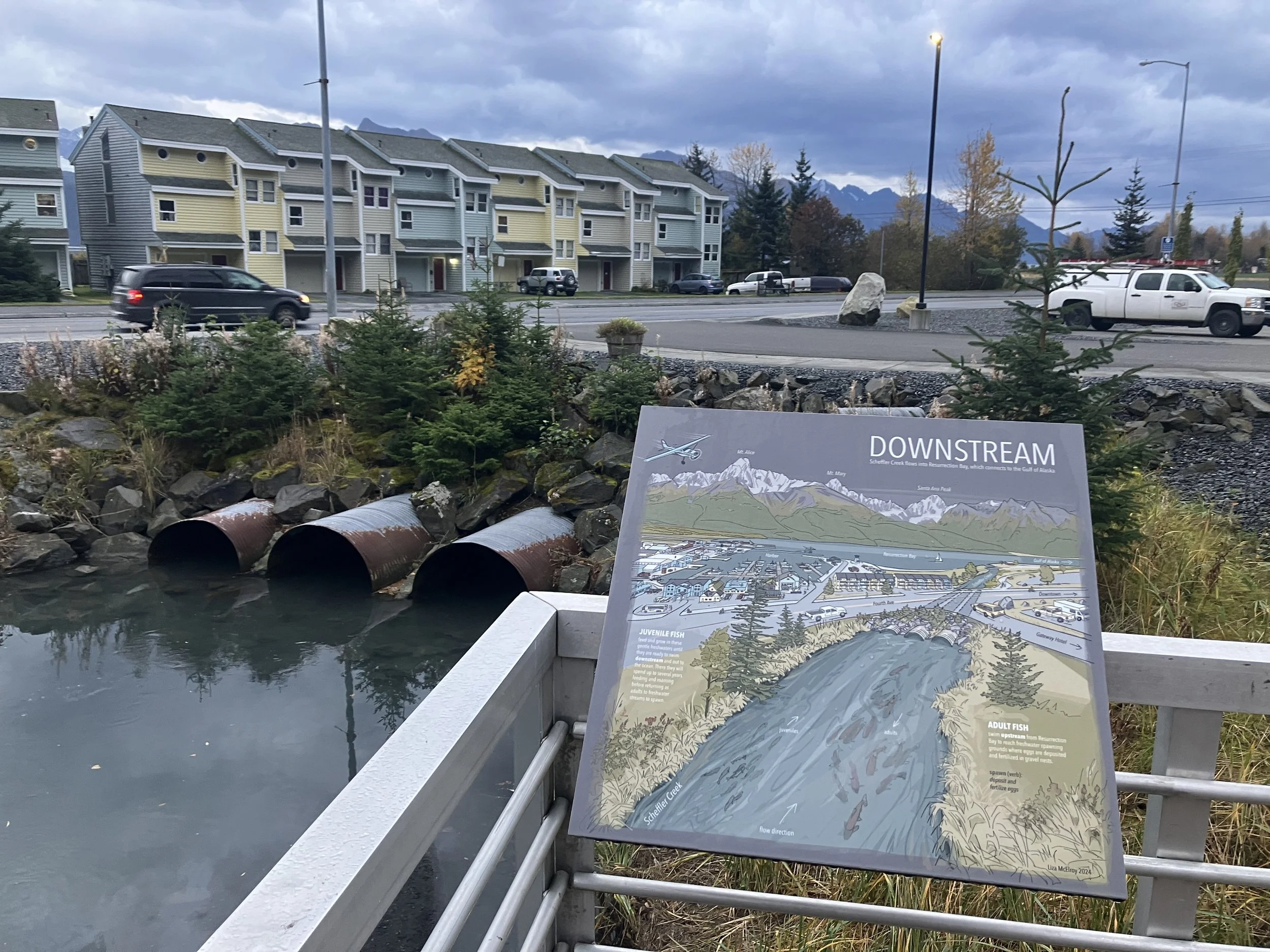 Scheffler Creek Overlook (Upstream) 2024 Photoshop and Illustrator