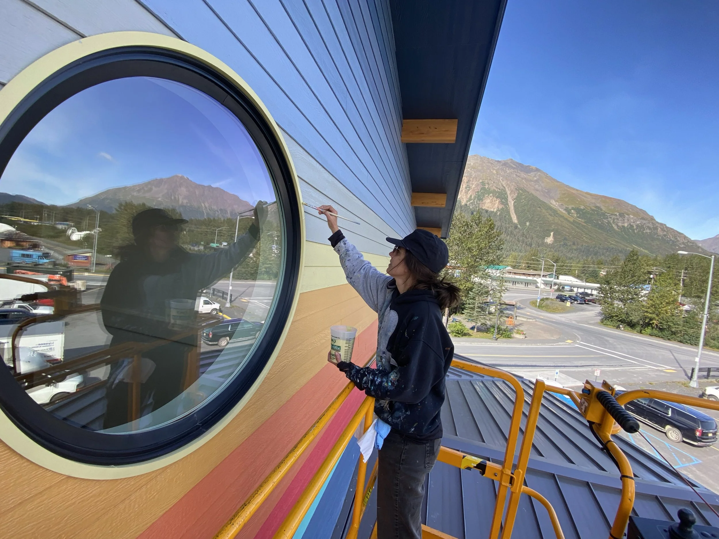 Touching up sun on Aaxlu and Skana 2026 Seward, Alaska