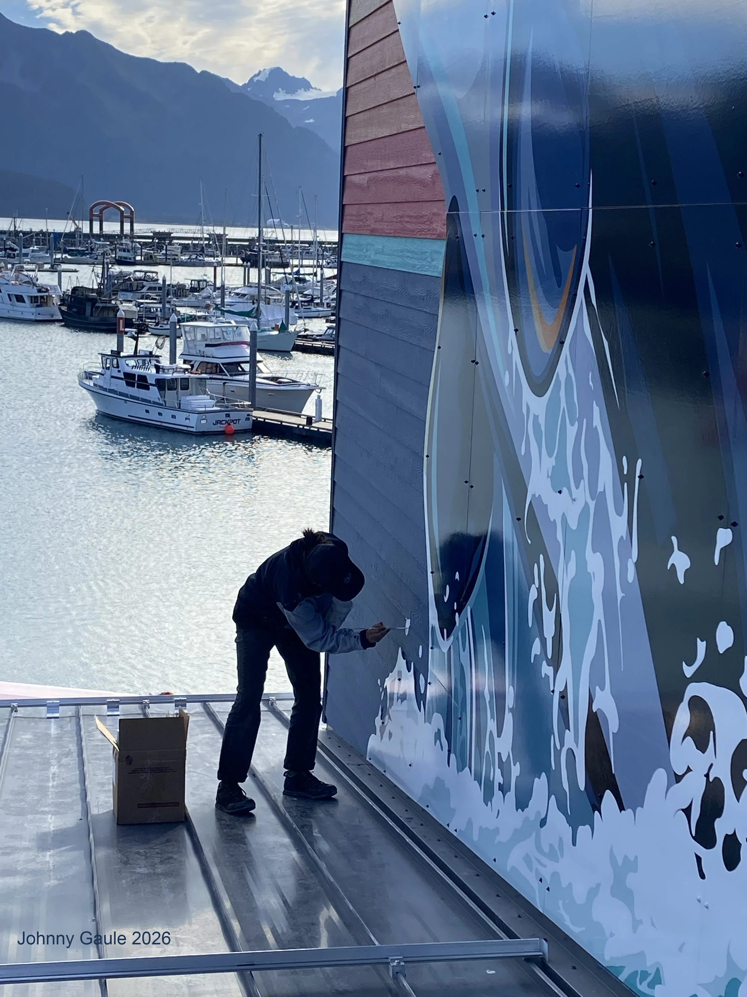 Painting Splashes on Aaxlu and Skana 2026 Seward, Alaska