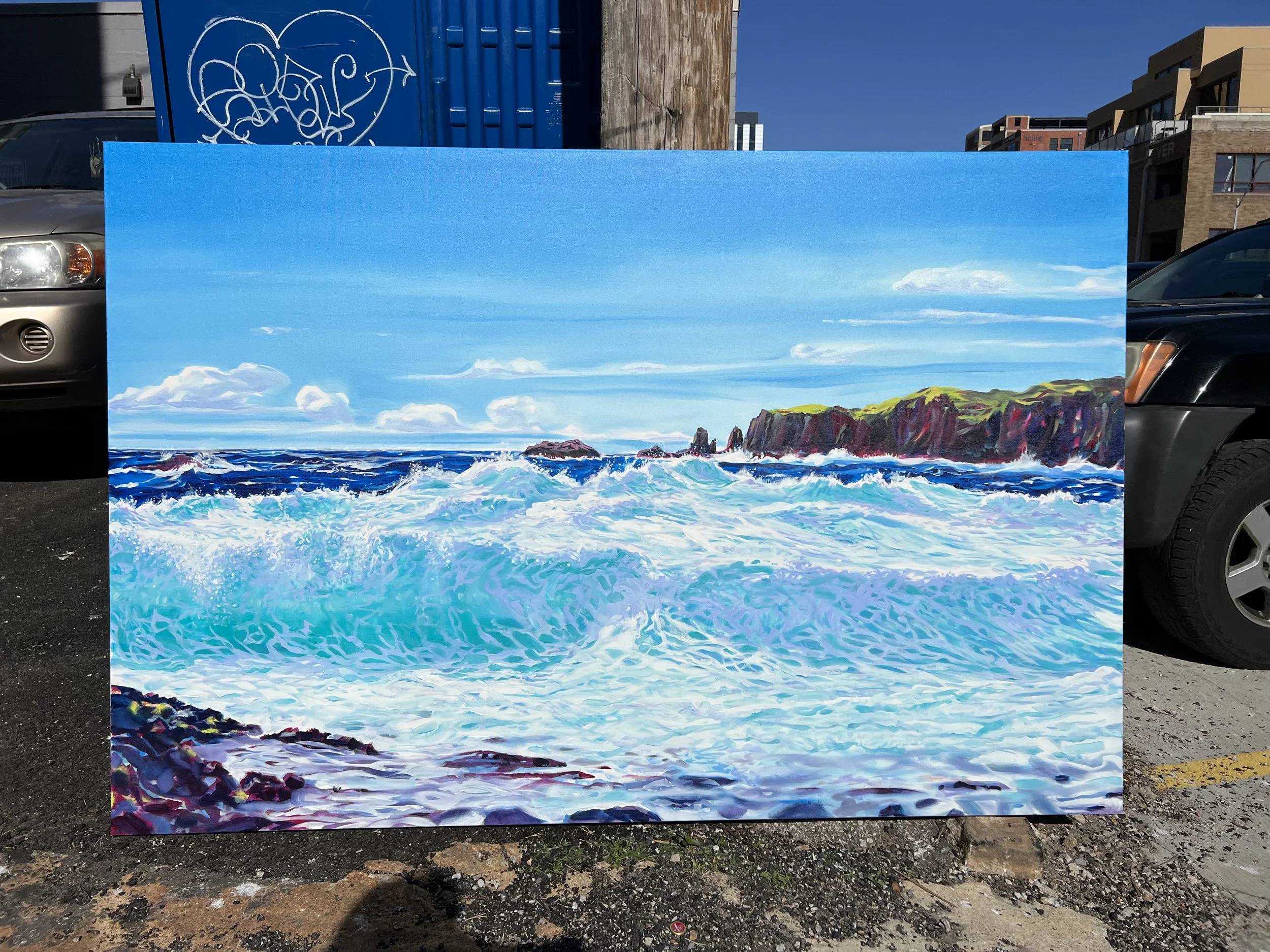 Icelandic Waves 48x60" (Sold)
