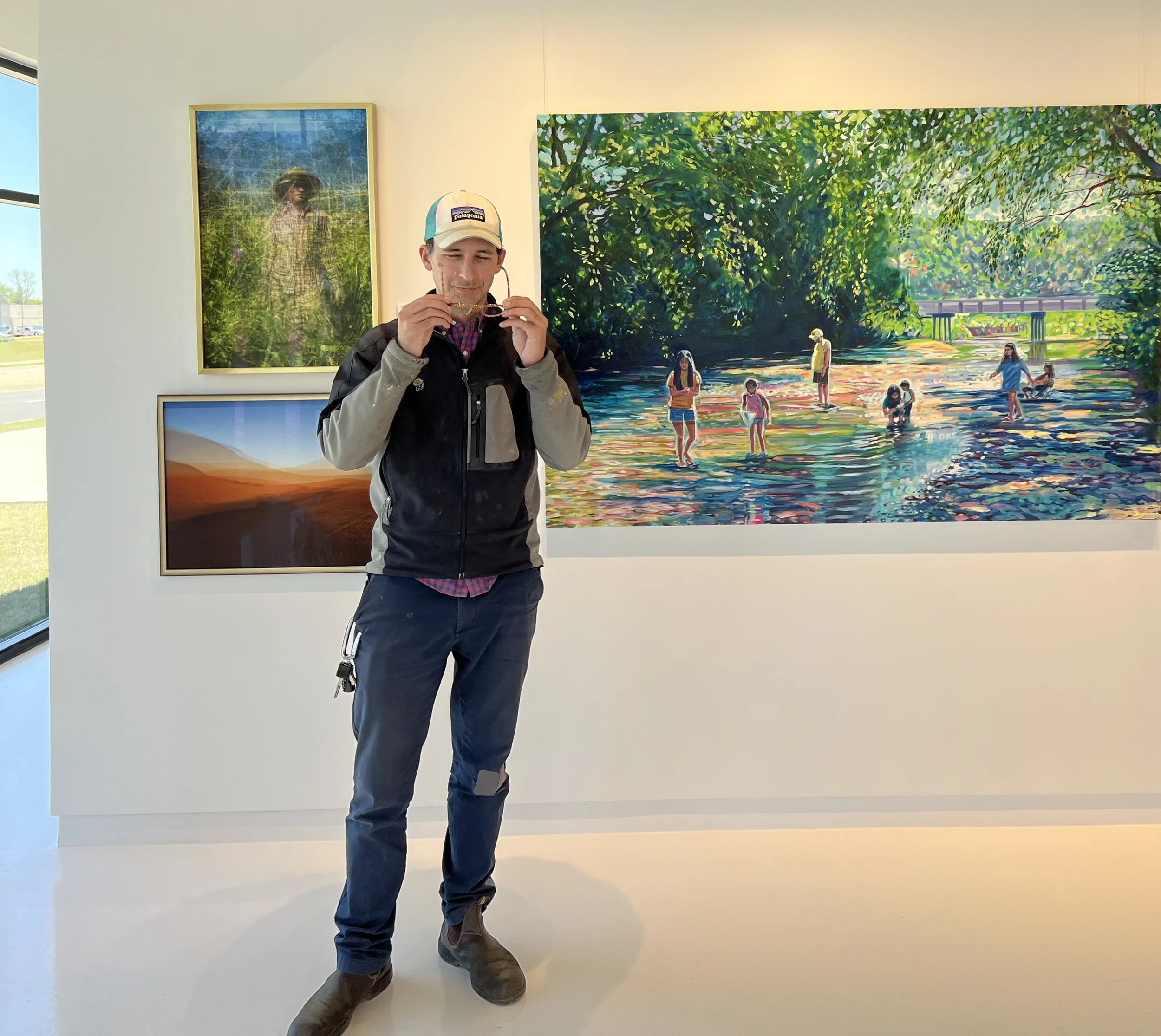 Arkansas Creek with People. (Sold. MIXD Gallery)