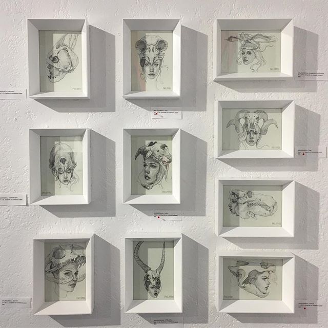 WALL 1 
Kaleidoskull study sketches 1-10 from the &quot;KALEIDOSKULL&quot; exhibit in Orlando, Florida this past March  @redefinearts 
@montymontgomery @tony_philippou &bull;
#tonyphilippou #montymontgomery #drawing #sketch #study #skulls #kaleidosku