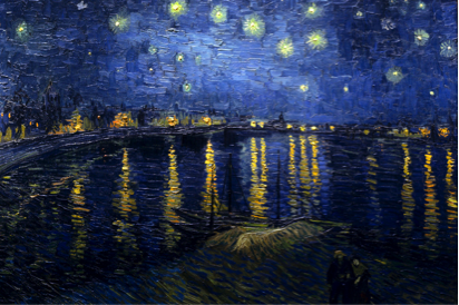 Starry Night Over the Rhone, Edvard Munch