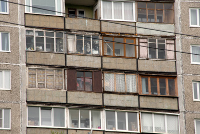 Buildings in Murmansk city