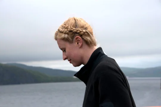 Angela thinking of the Arctic.