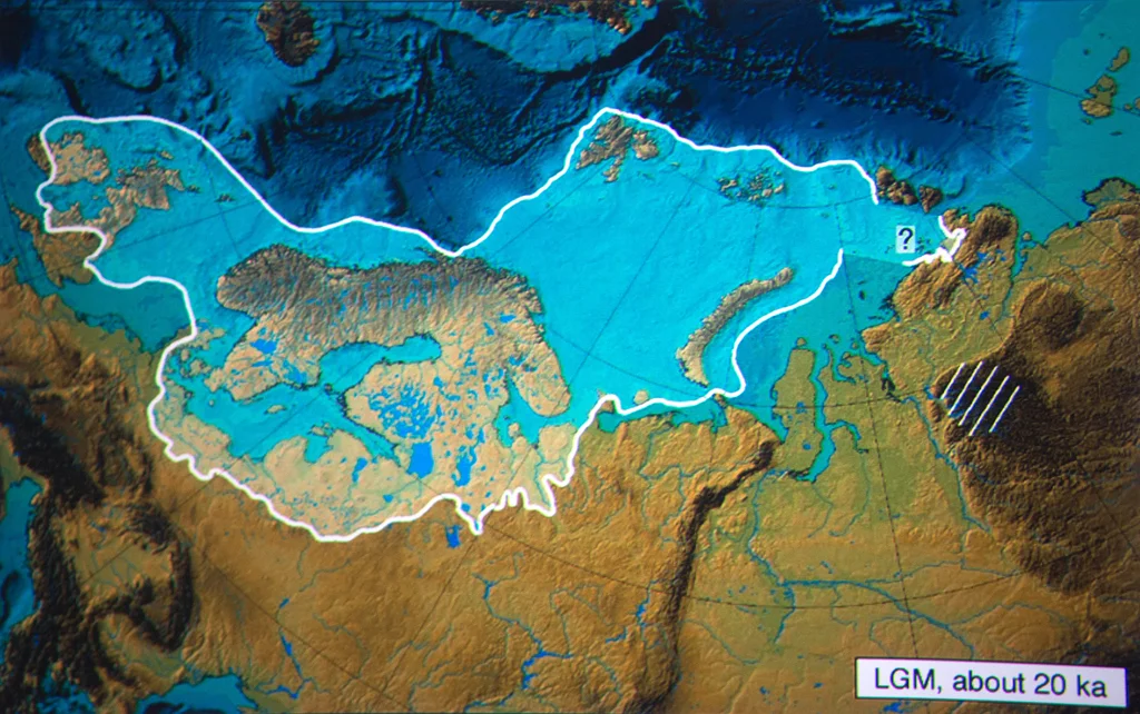 The world's ice cover 20,000 years ago